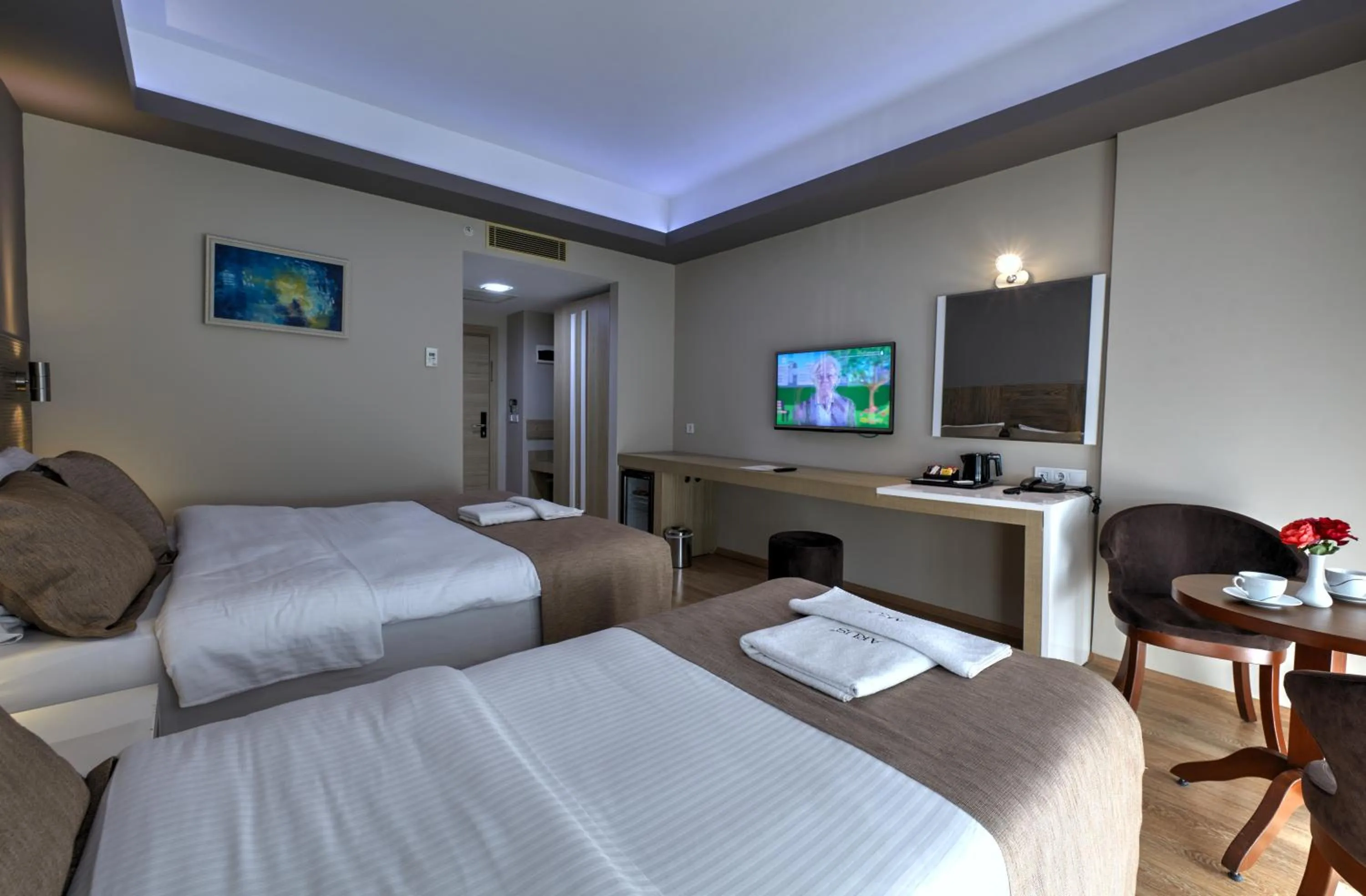 TV and multimedia, Bed in Arus Hotel