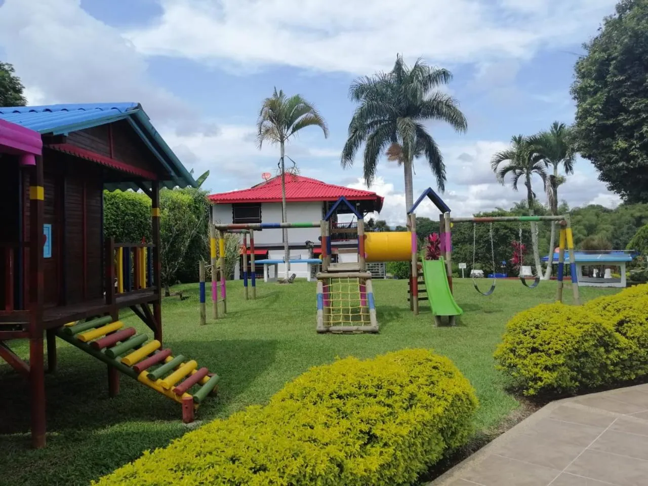 Children play ground in Finca Hotel la Manuela