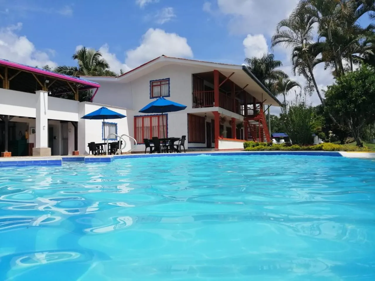 Swimming pool in Finca Hotel la Manuela