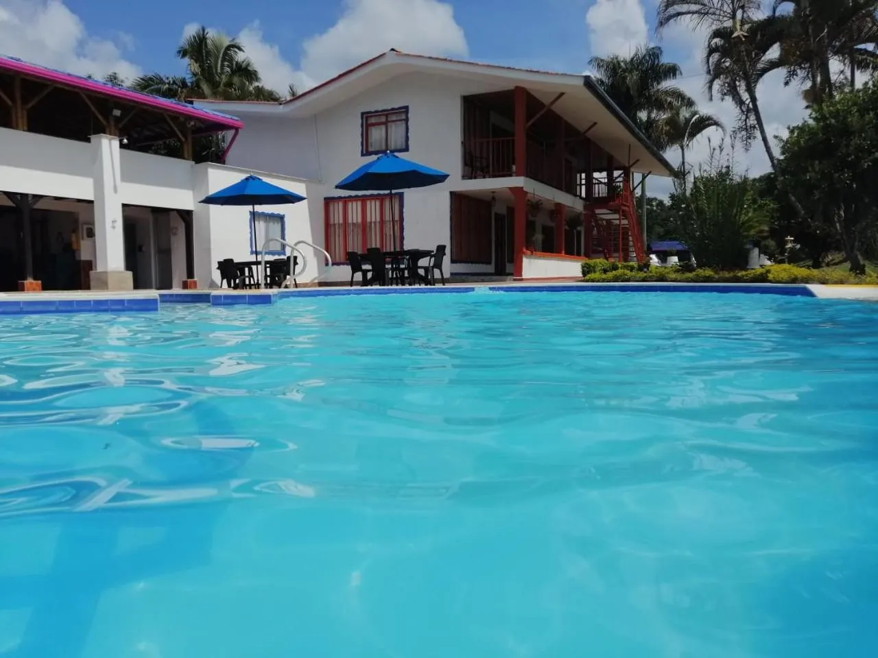 Swimming pool in Finca Hotel la Manuela