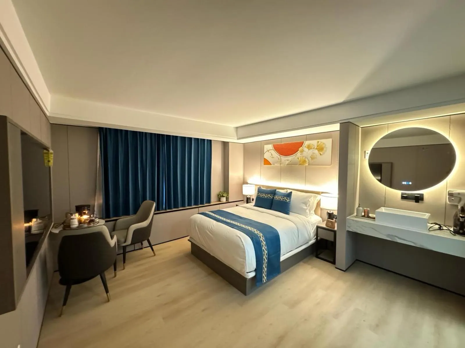 Bed in Ly New York Hotel