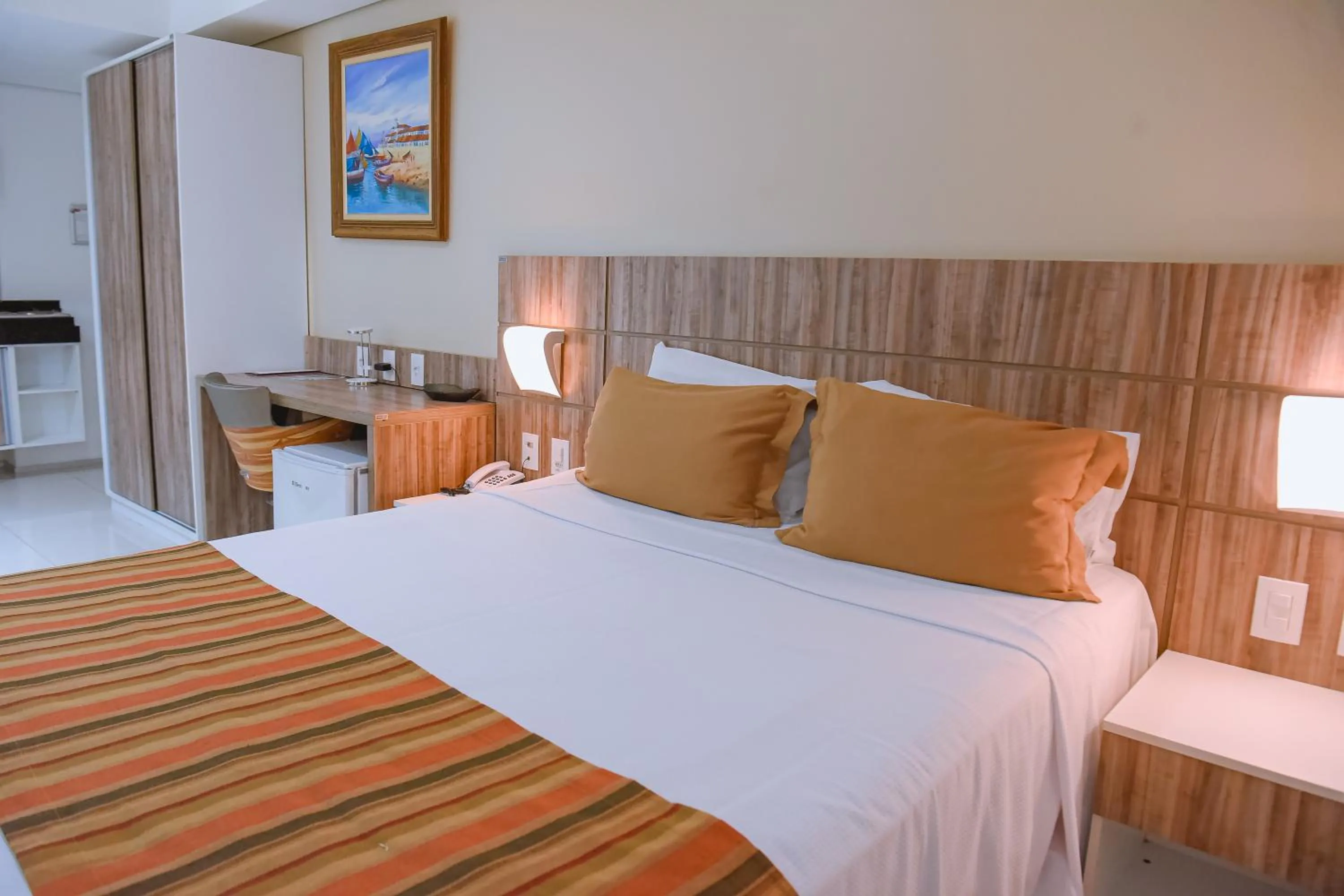 Bed in Profissionalle Hotel São Luís