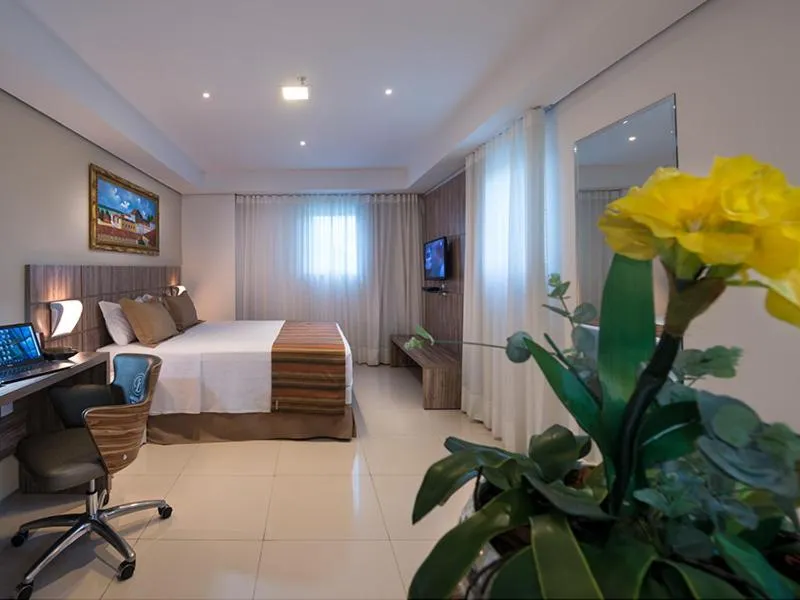 Bed in Profissionalle Hotel São Luís