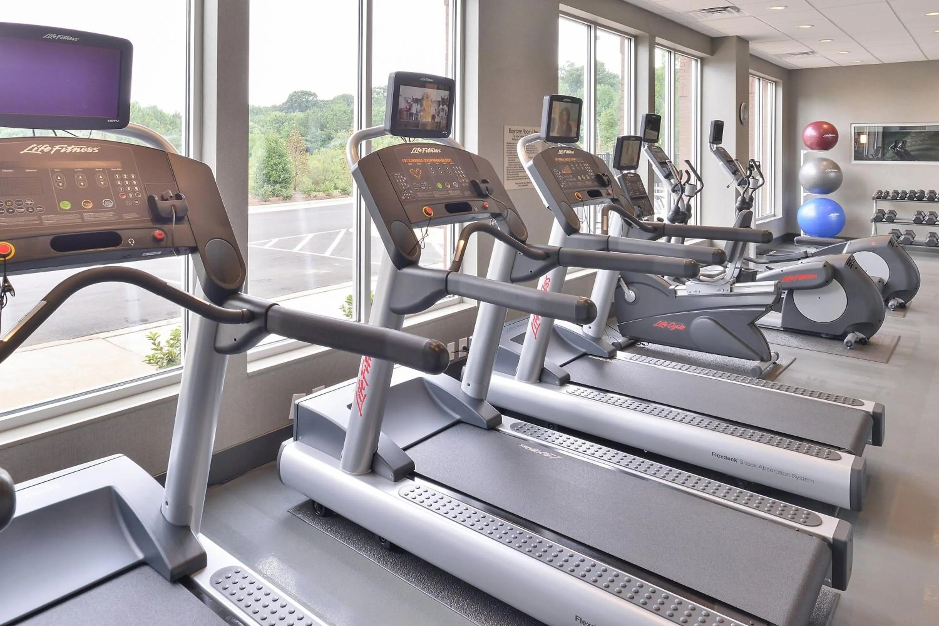 Fitness centre/facilities in SpringHill Suites by Marriott Raleigh Cary