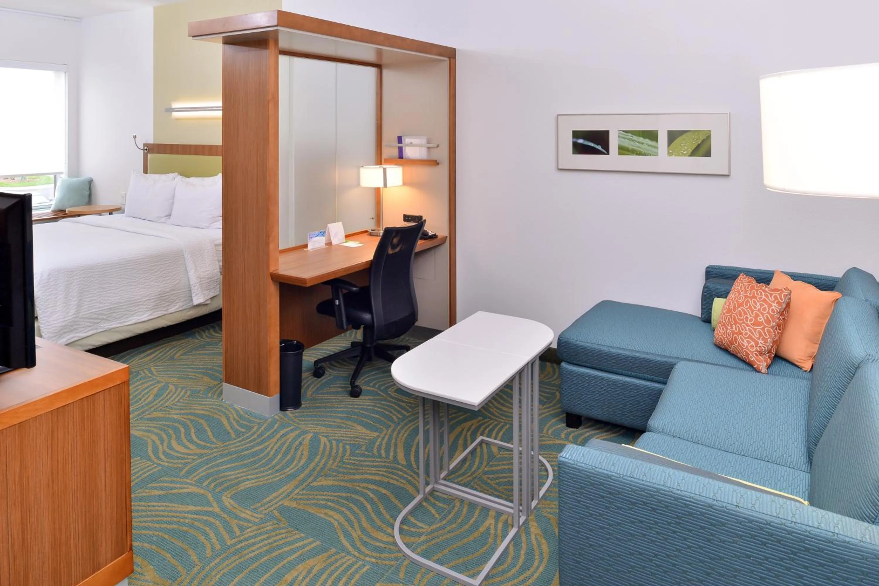 Guests, Bed in SpringHill Suites by Marriott Raleigh Cary
