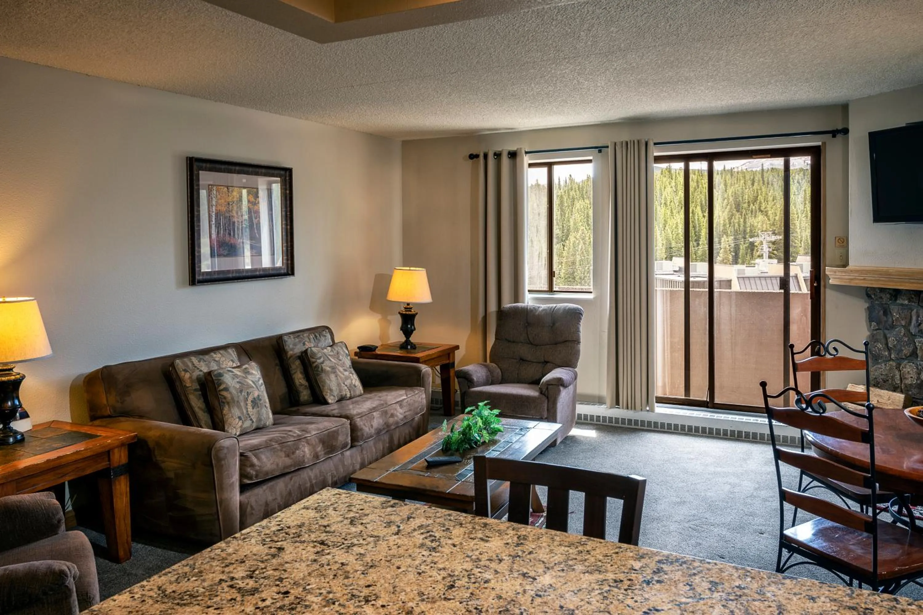 Living room in Beaver Run Resort