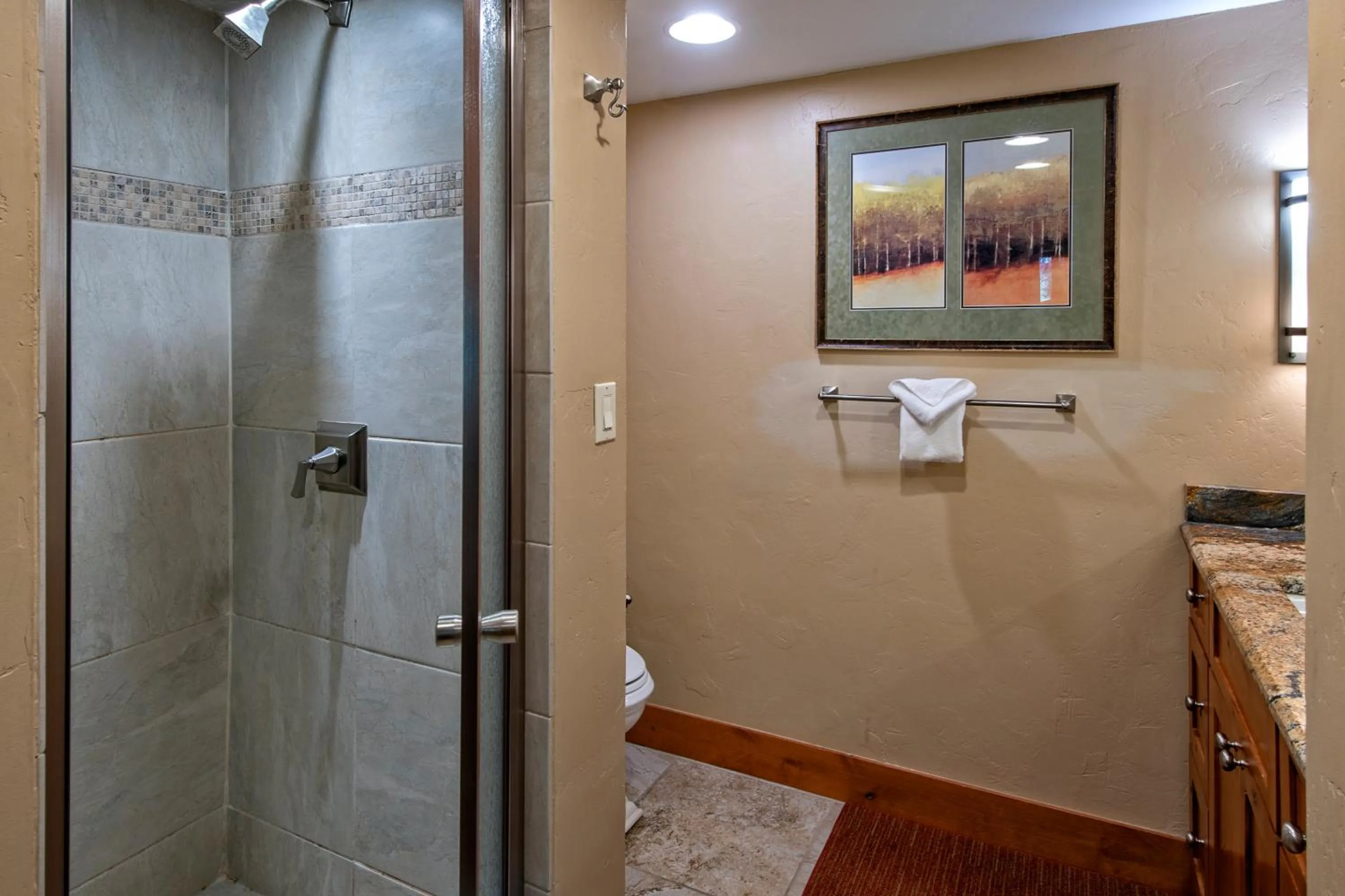 Shower in Beaver Run Resort