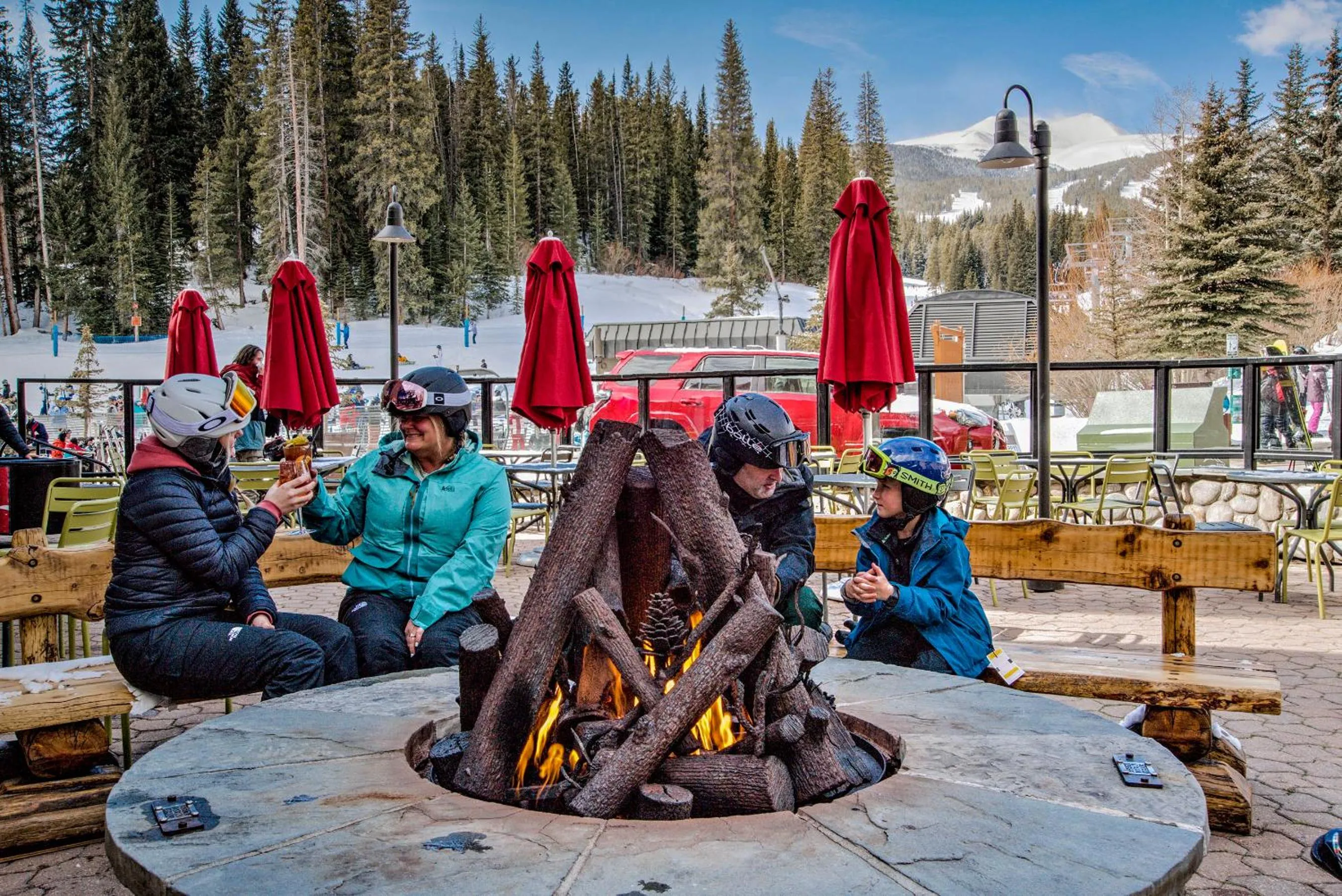 fireplace in Beaver Run Resort