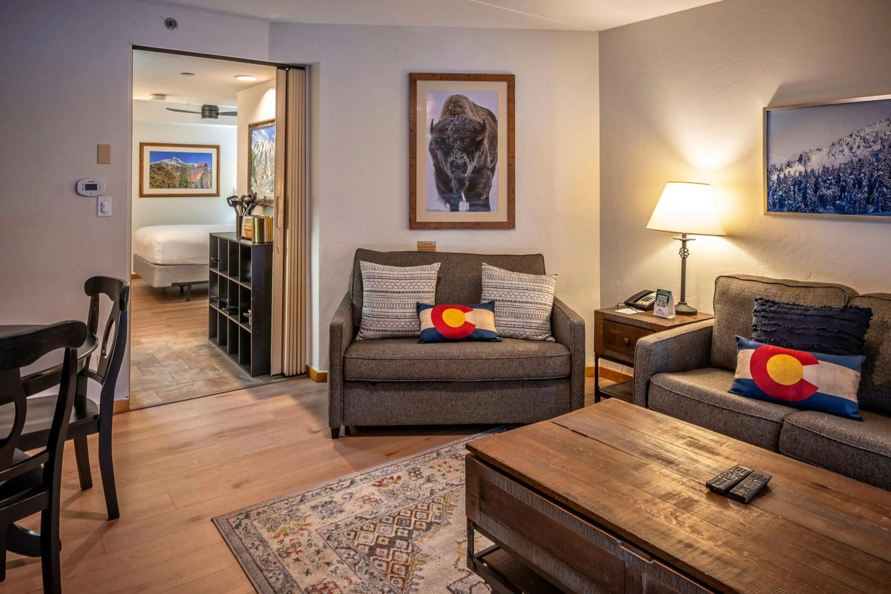 Living room in Beaver Run Resort