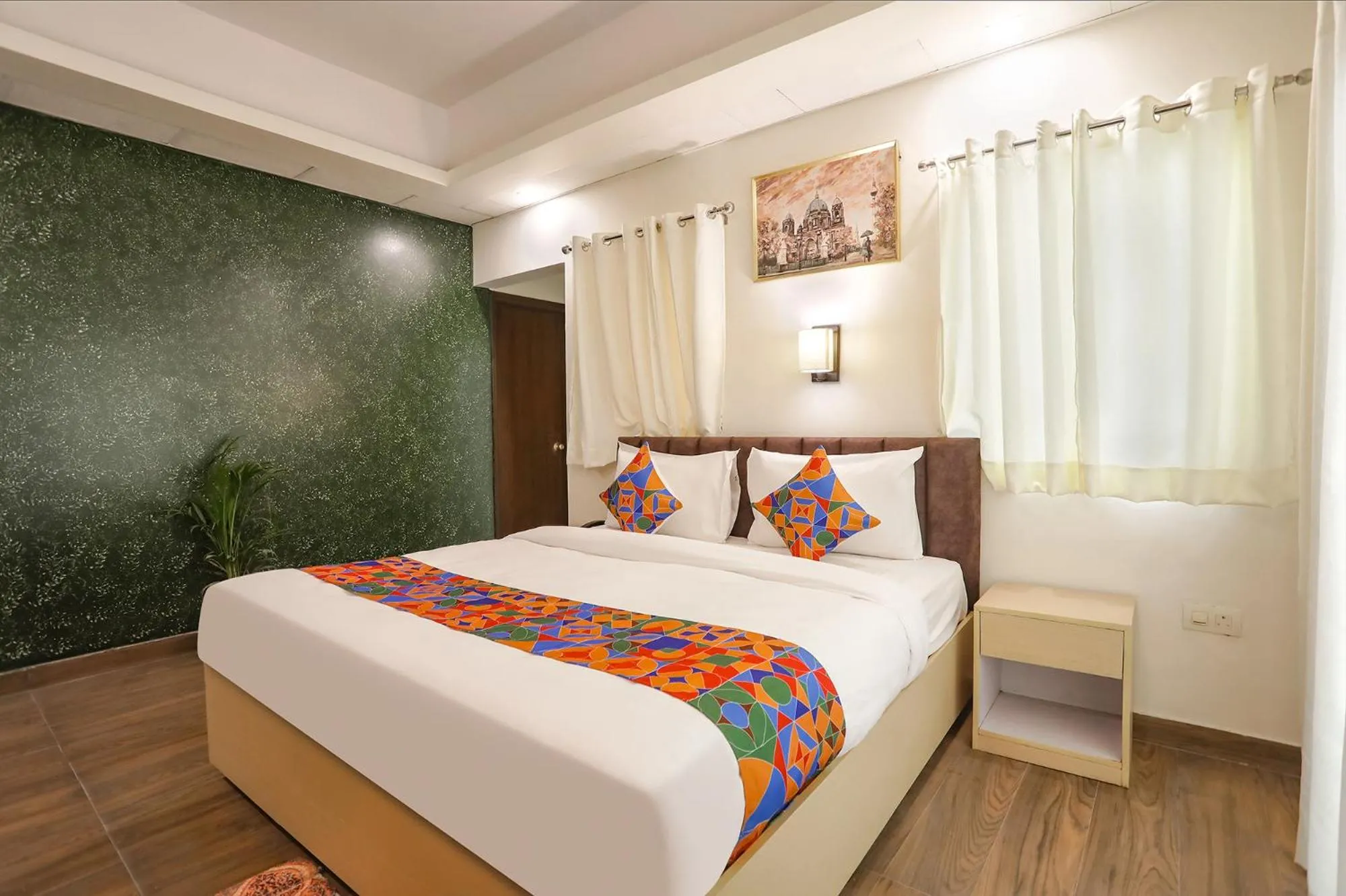 Bed in FabHotel The Indian