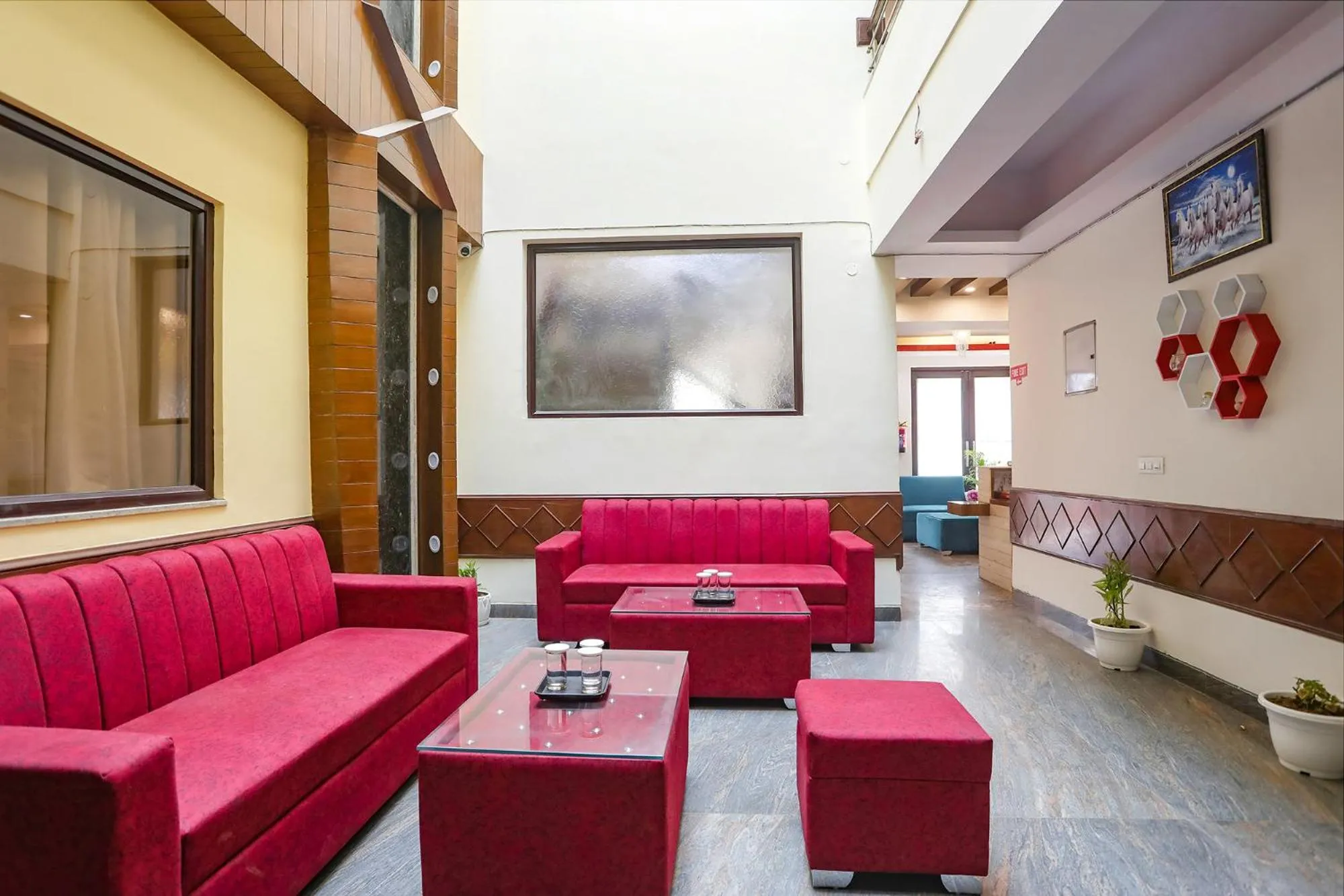 Seating area in FabHotel The Indian