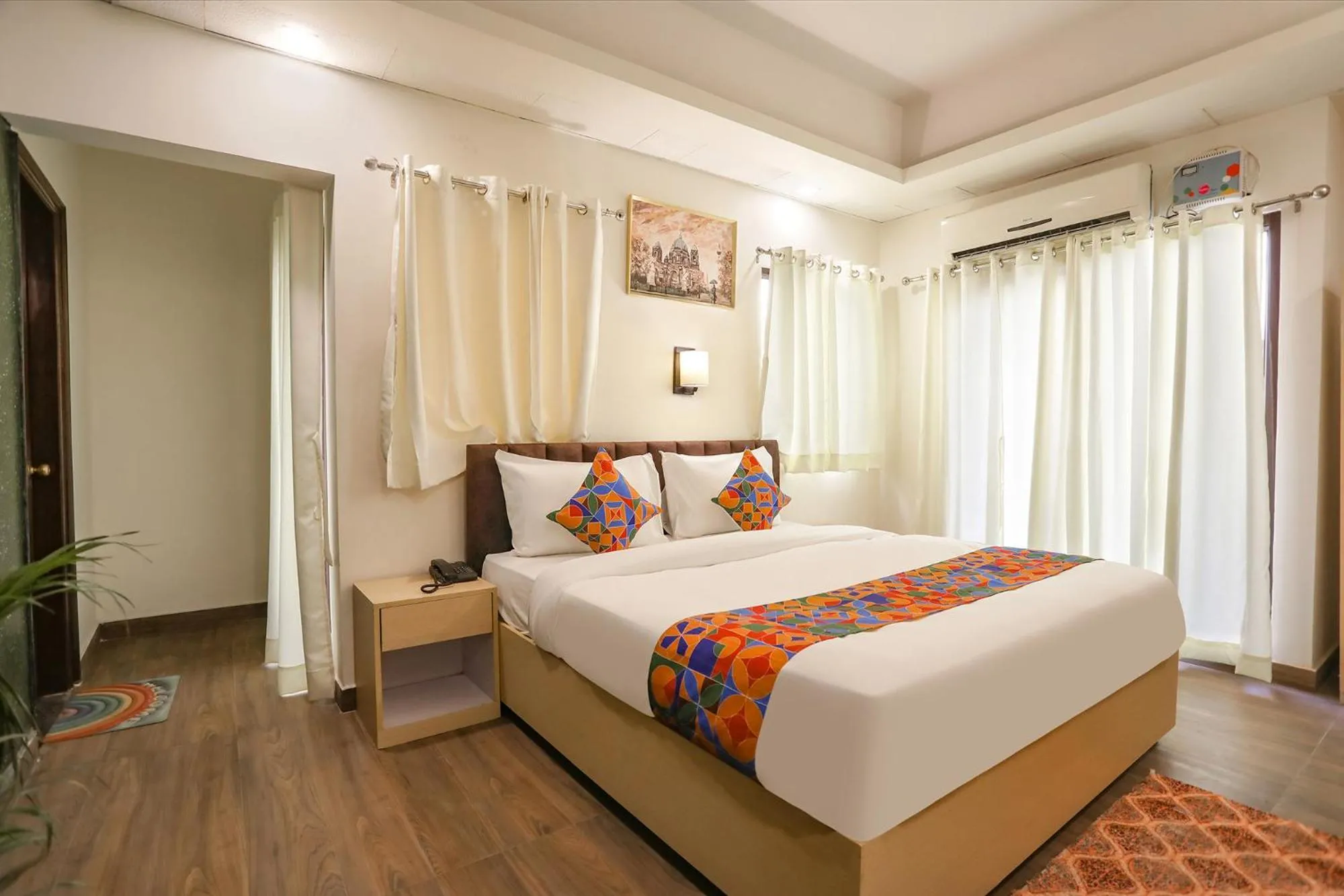Bed in FabHotel The Indian