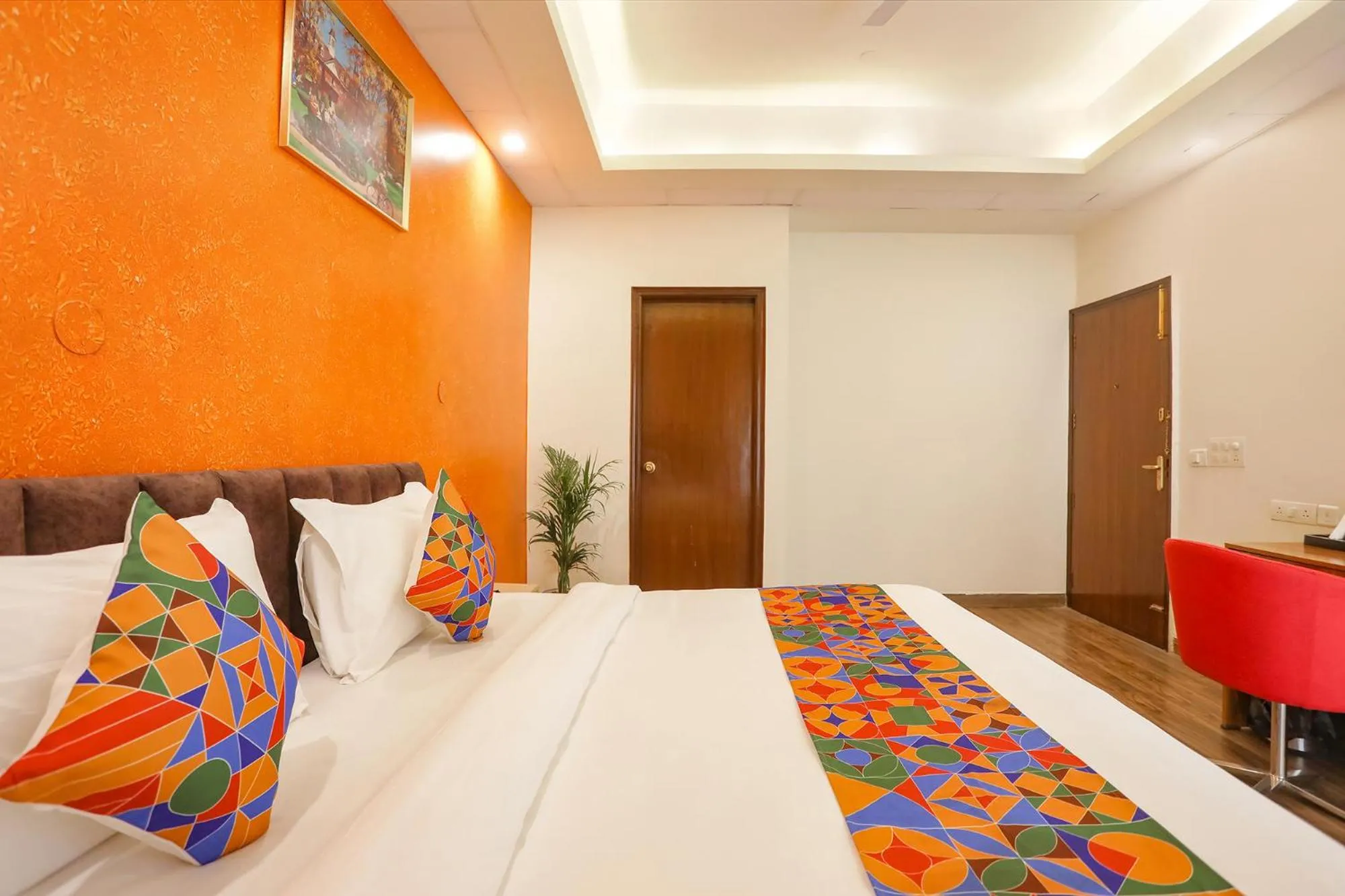Bed in FabHotel The Indian