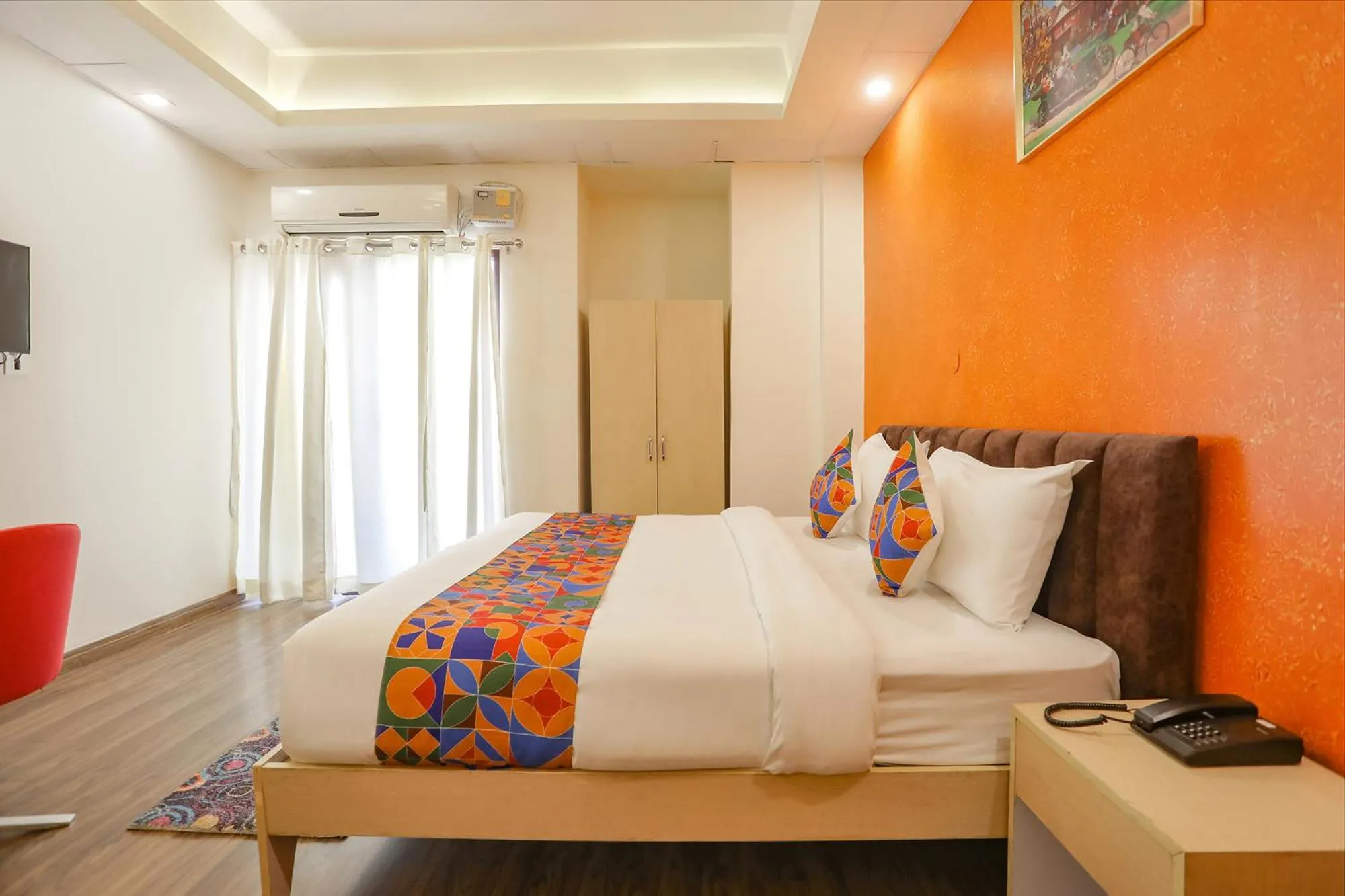 Bed in FabHotel The Indian