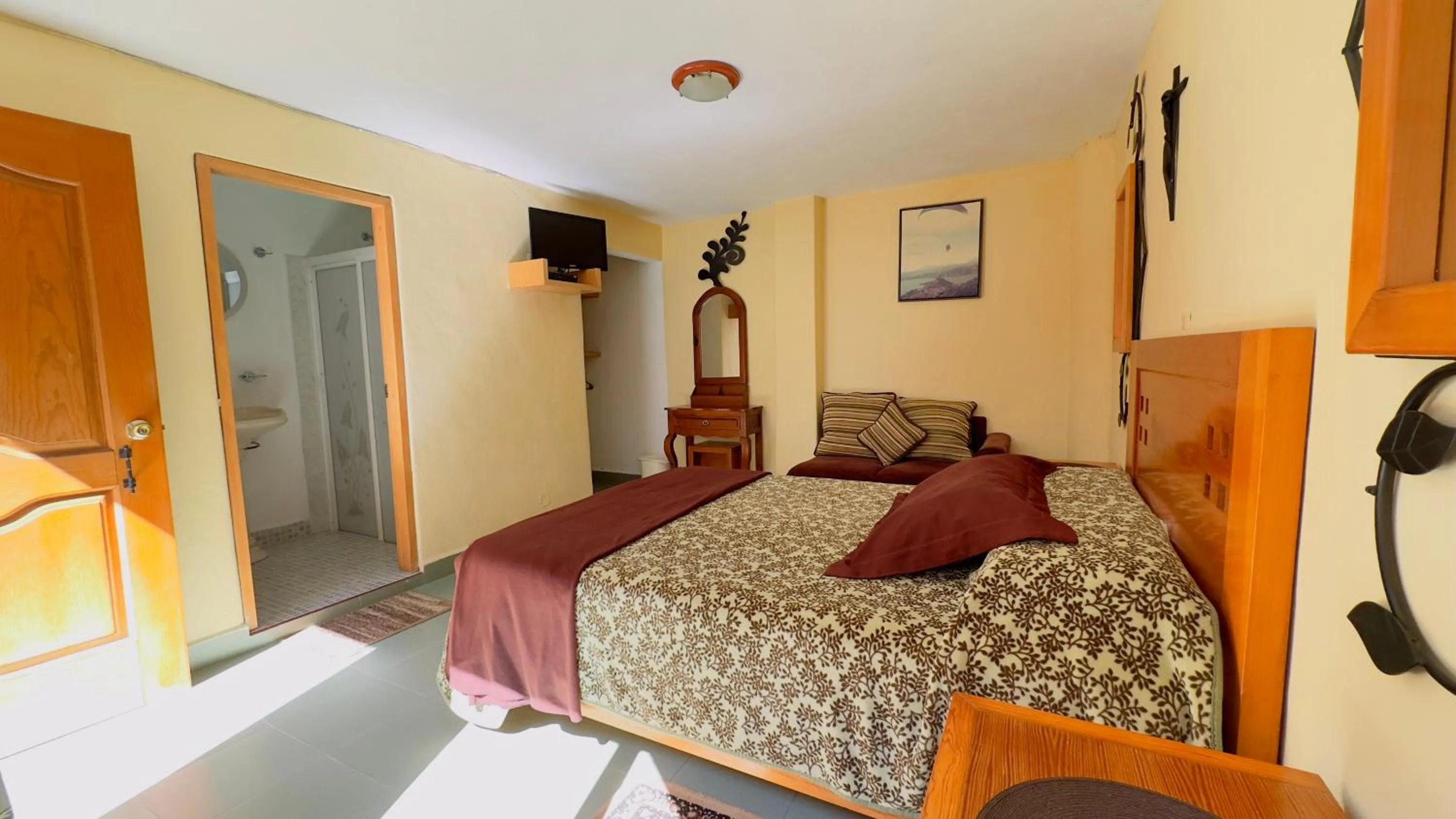 Bed in Posada El Campanario