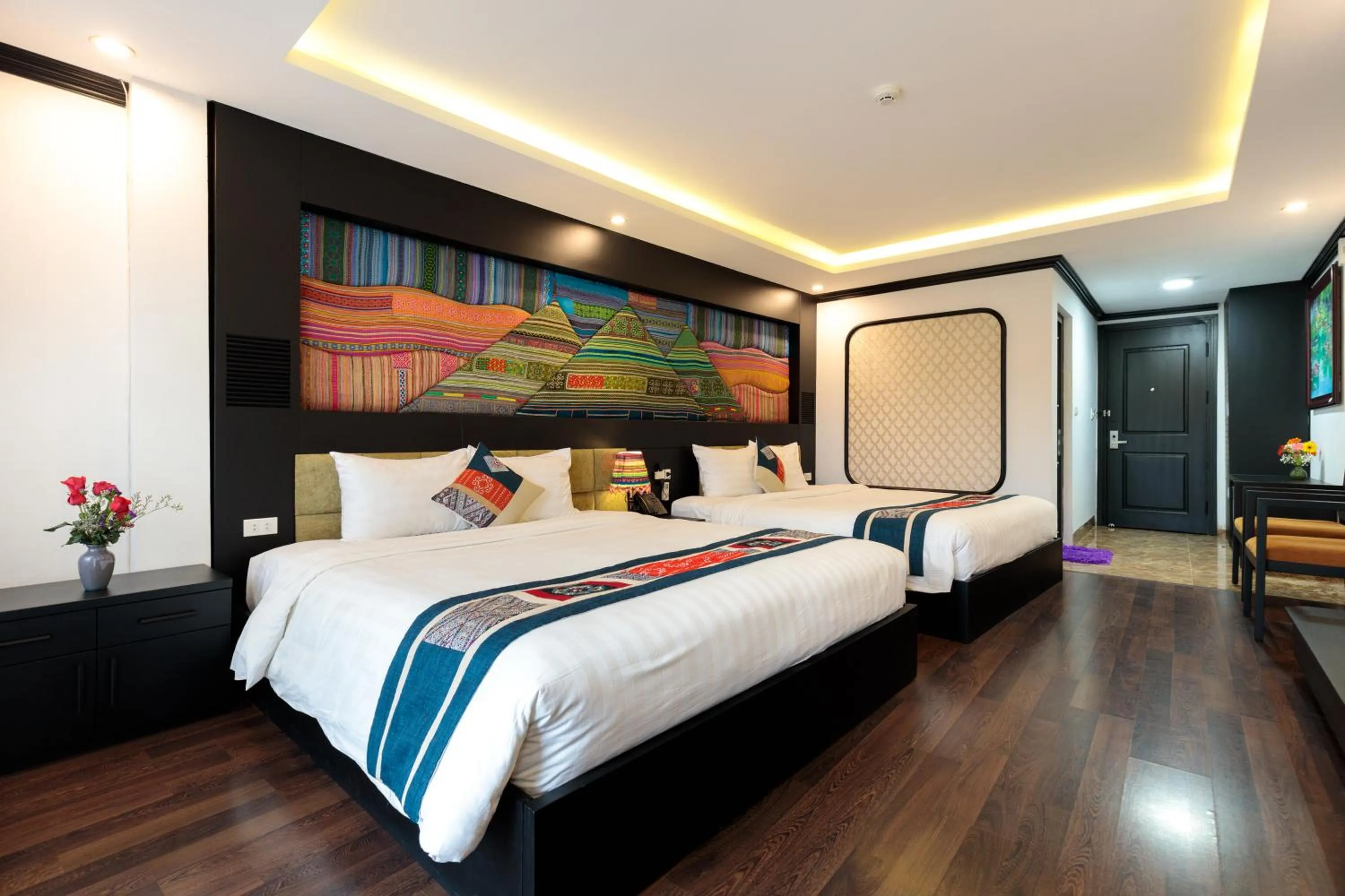 Bed in Babeeni Family Hotel Sapa