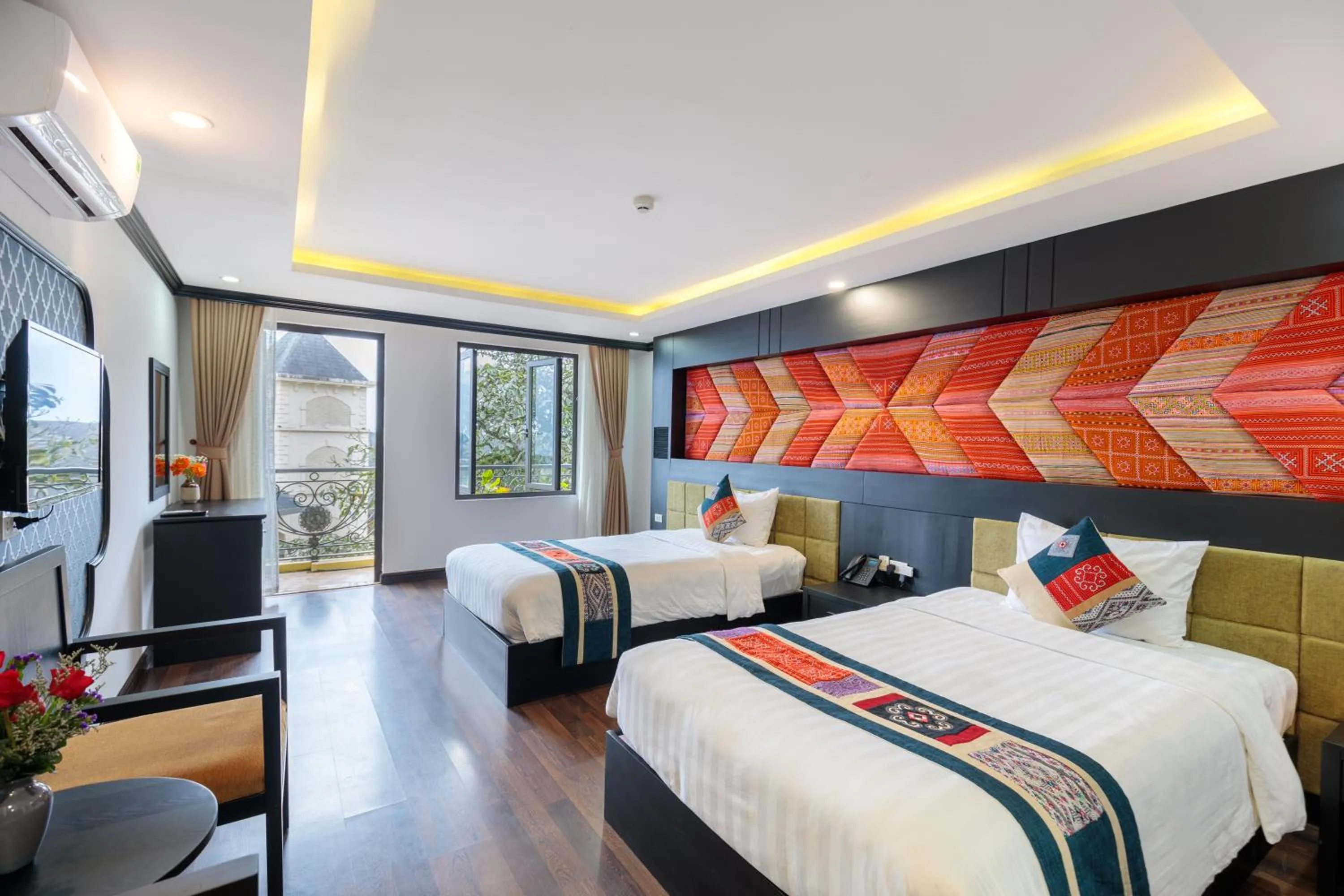 Bed in Babeeni Family Hotel Sapa