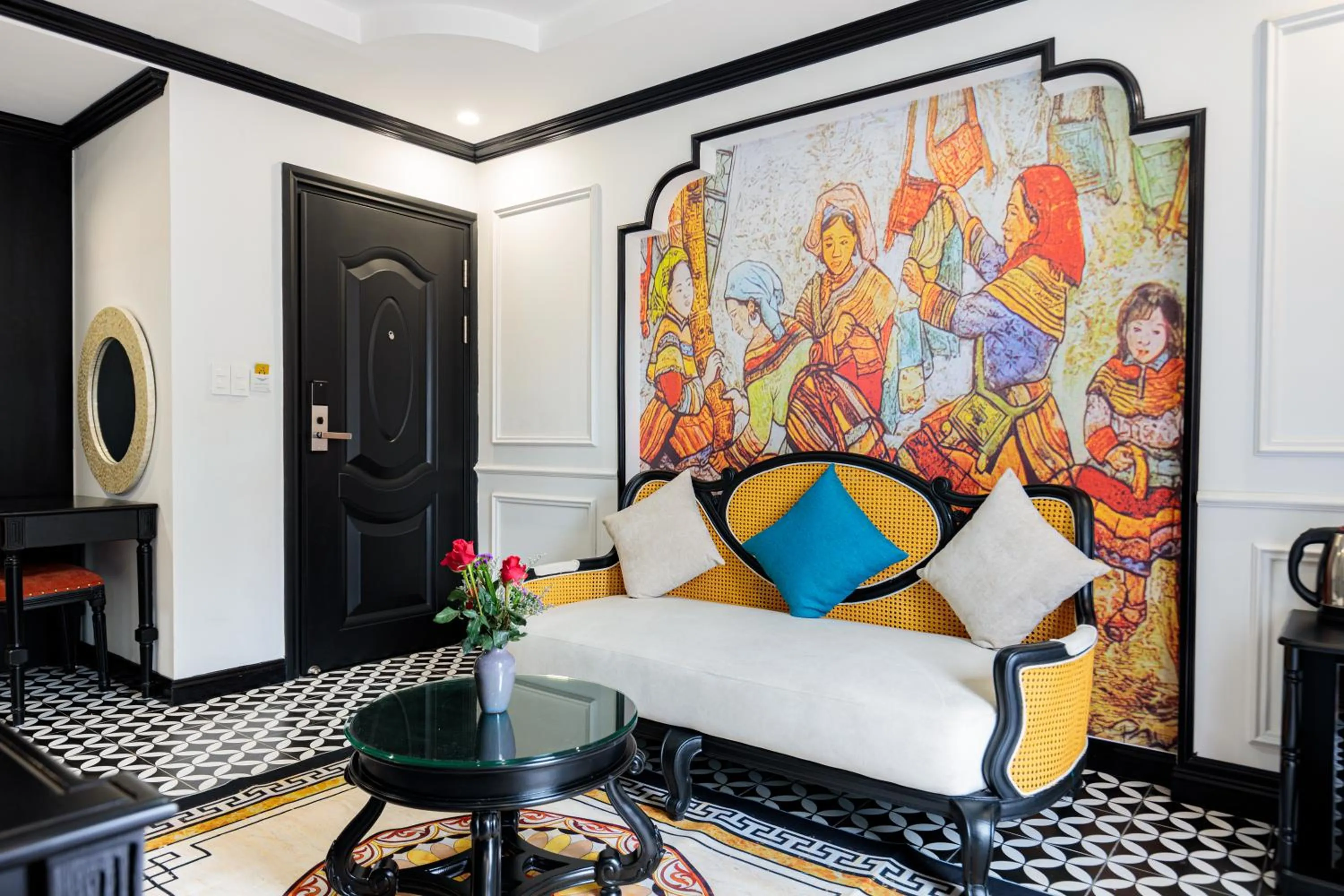 Living room in Babeeni Family Hotel Sapa