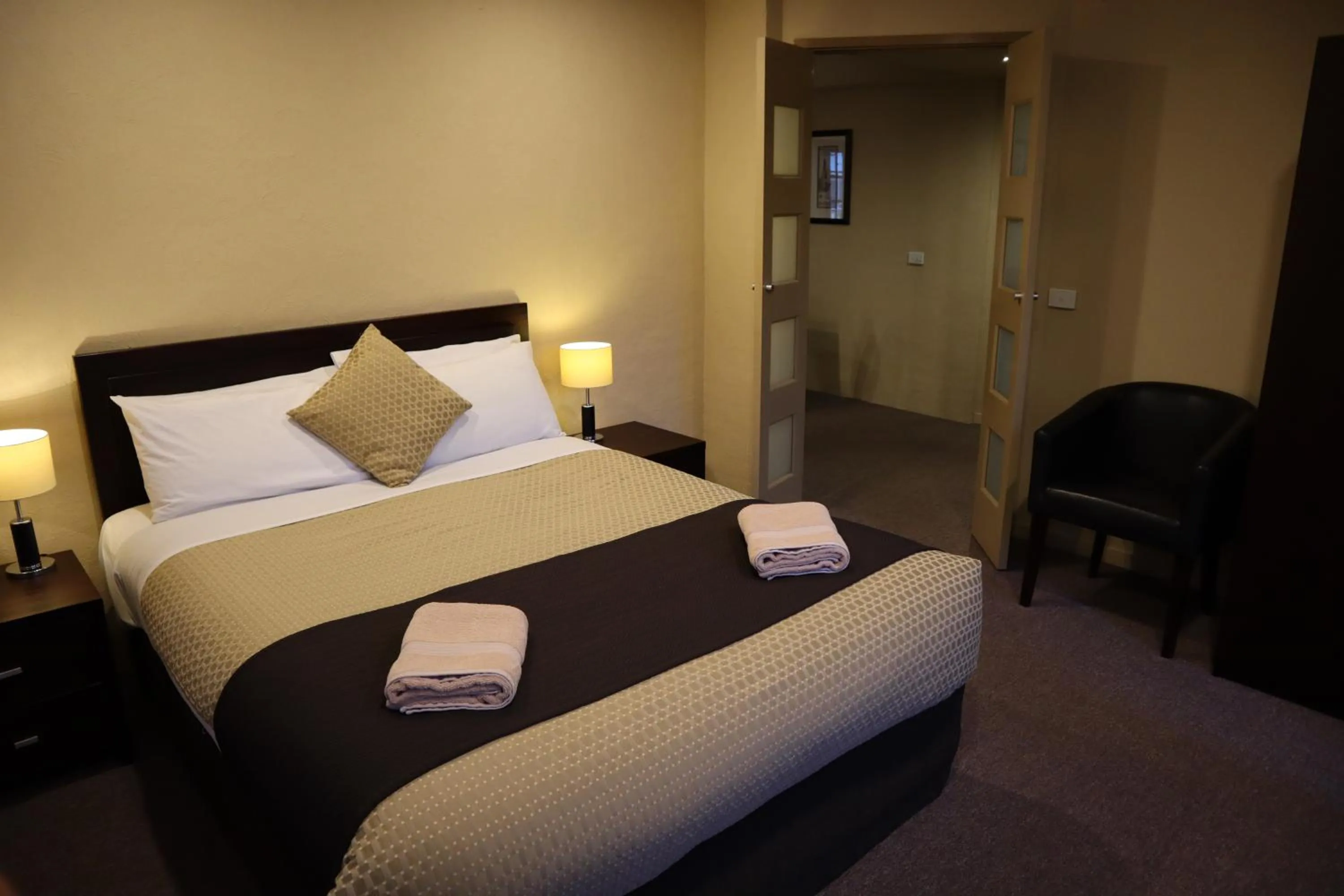 Bed in Bright Chalet