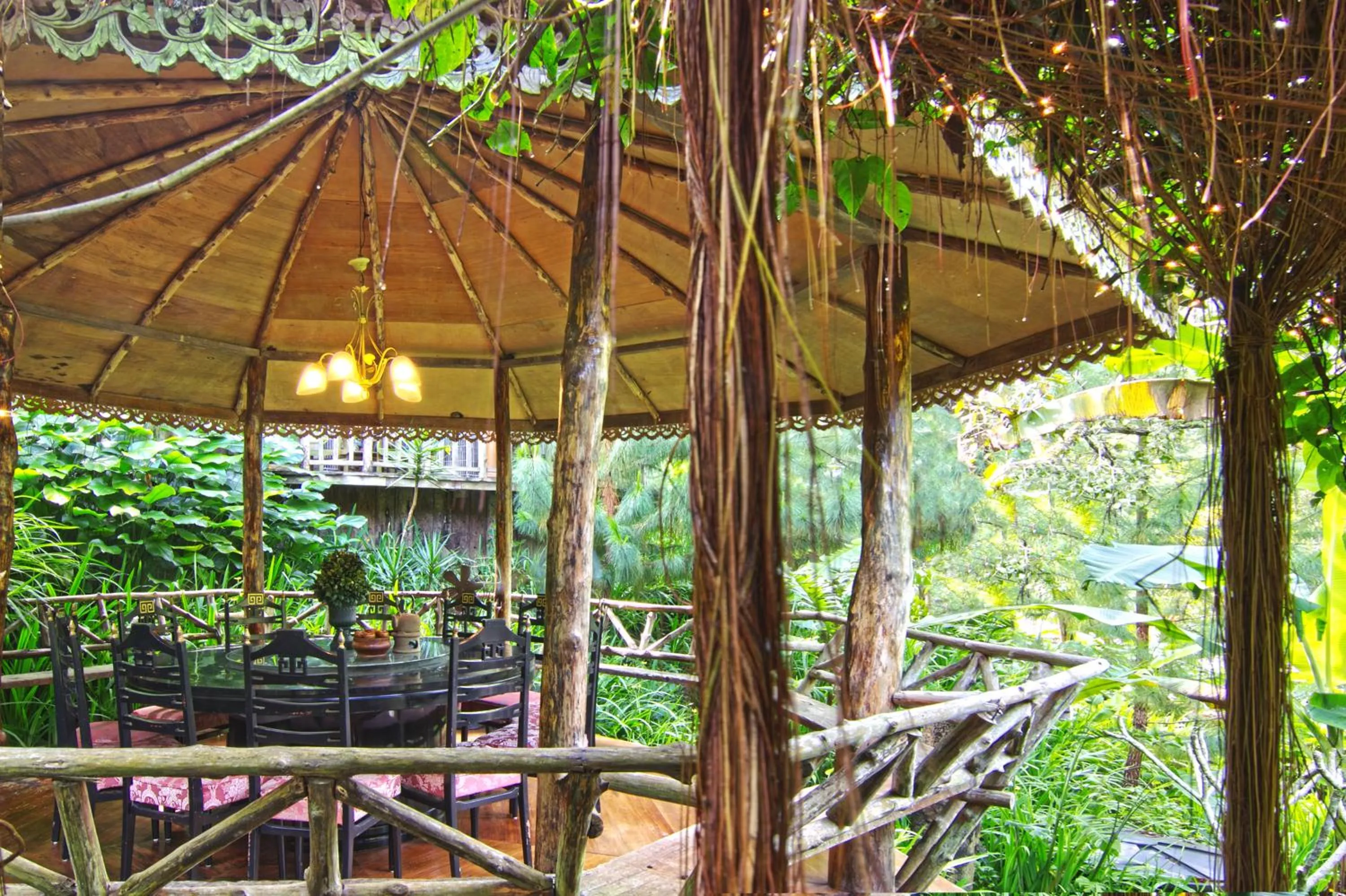 Dining area in Fig Tree Hills Resort (花果山度假村)