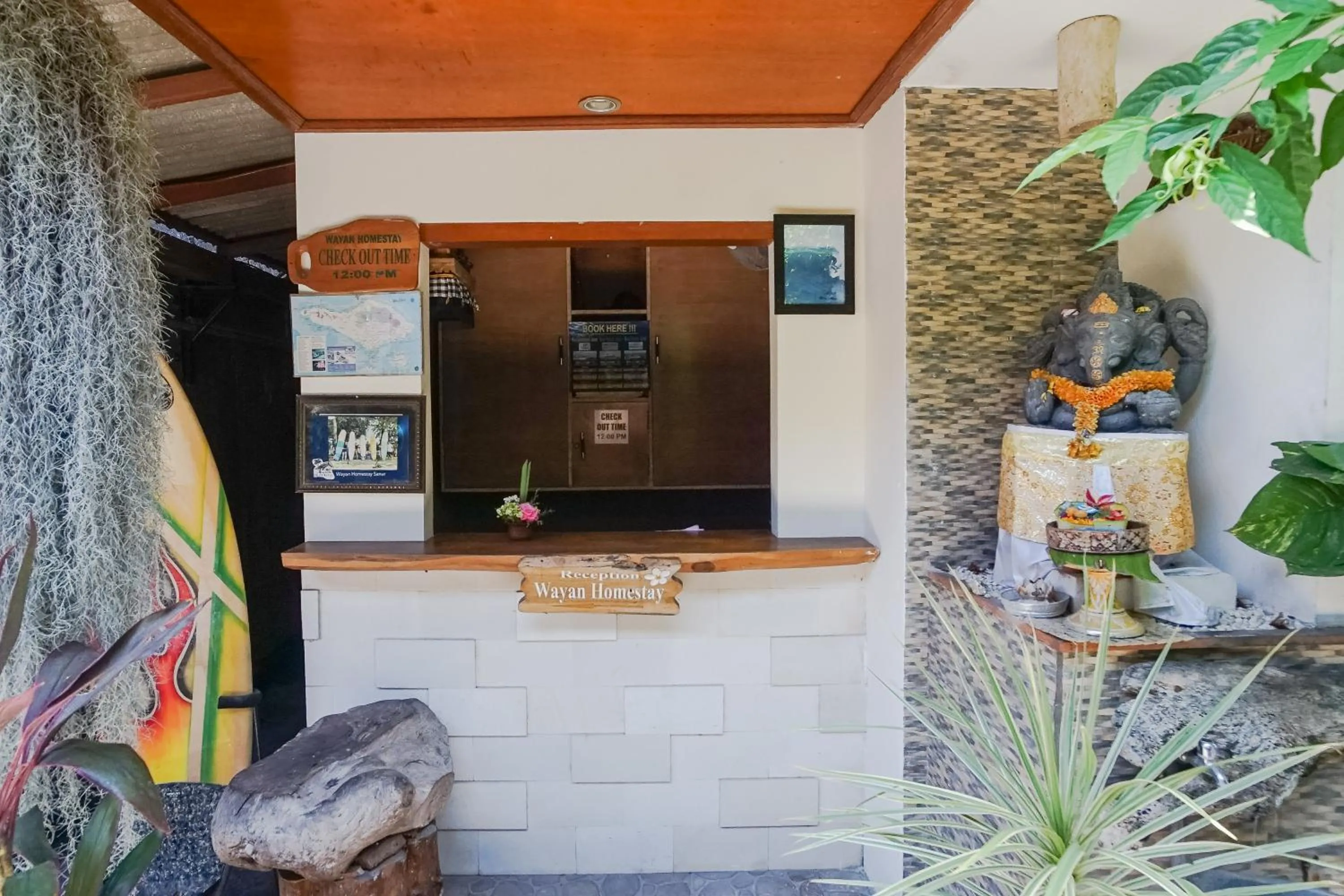 Lobby or reception in Wayan Homestay Sanur