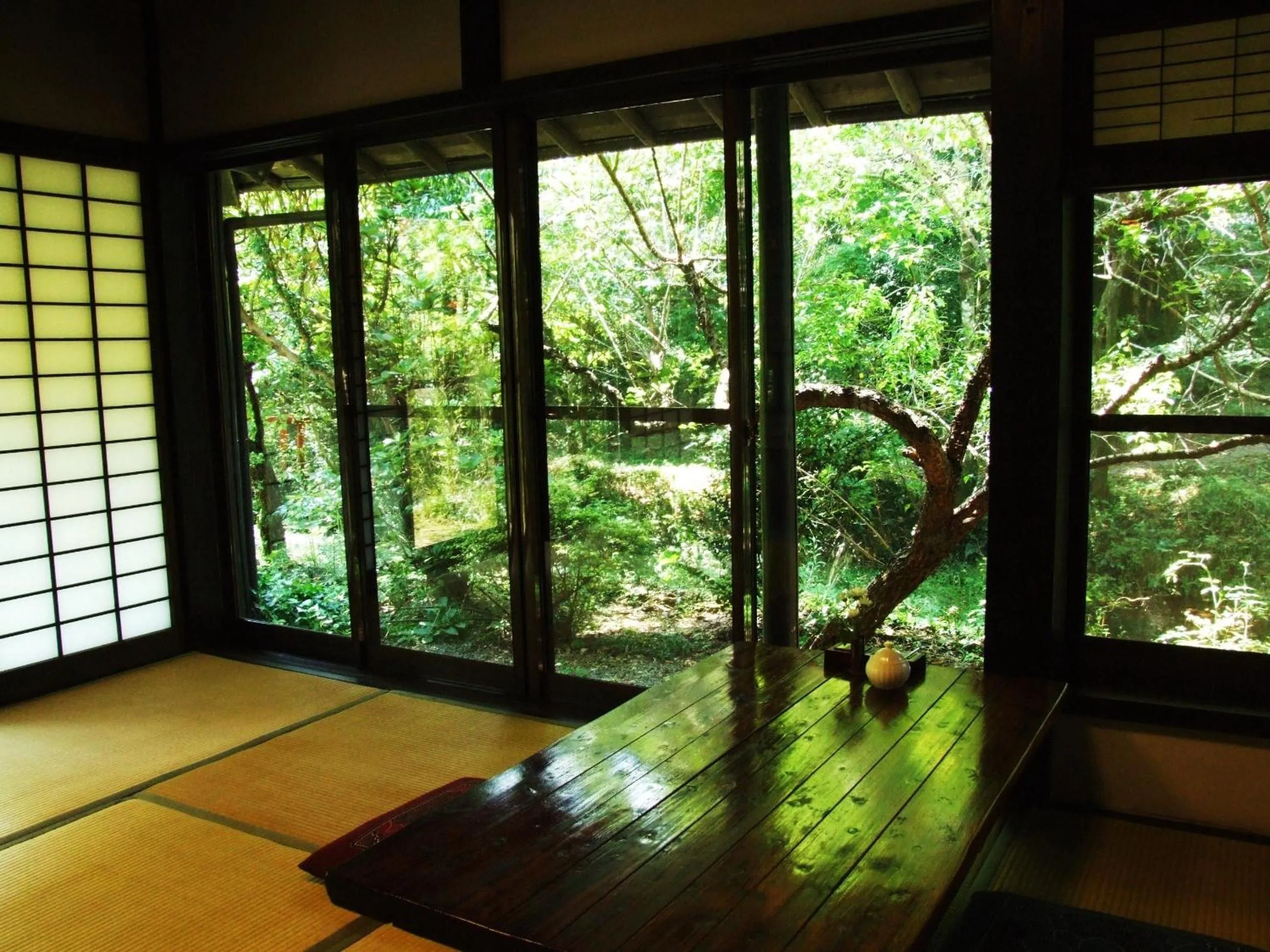 Seating area in Sen-no-Mori
