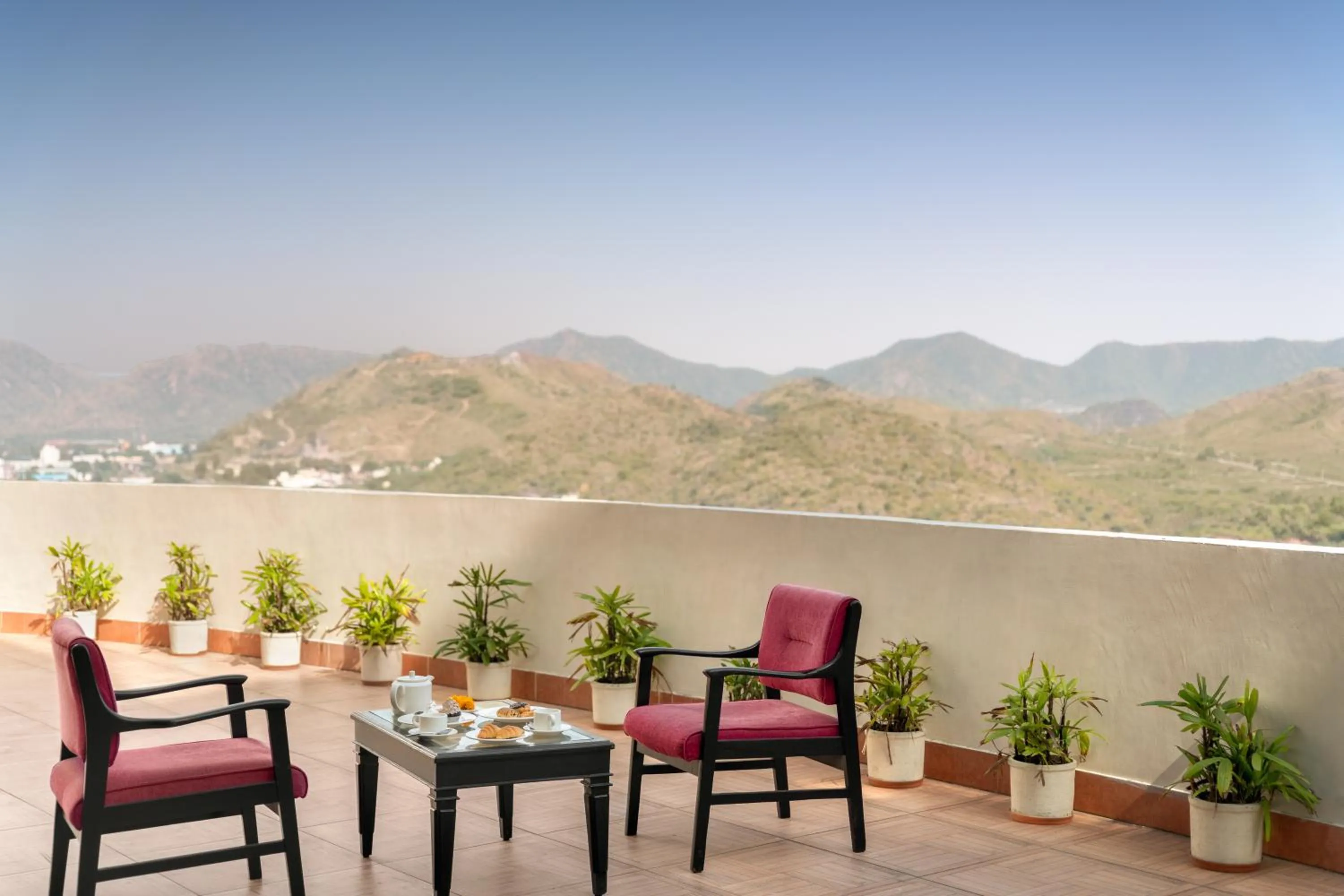 Balcony/Terrace in Bhairavgarh Palace Udaipur