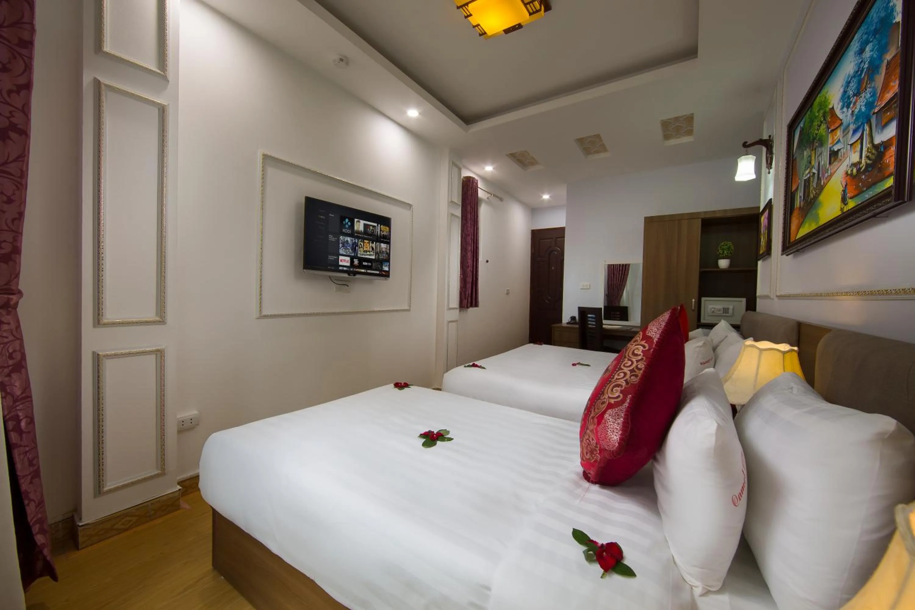 View (from property/room), Bed in Hanoi City Gate Hotel
