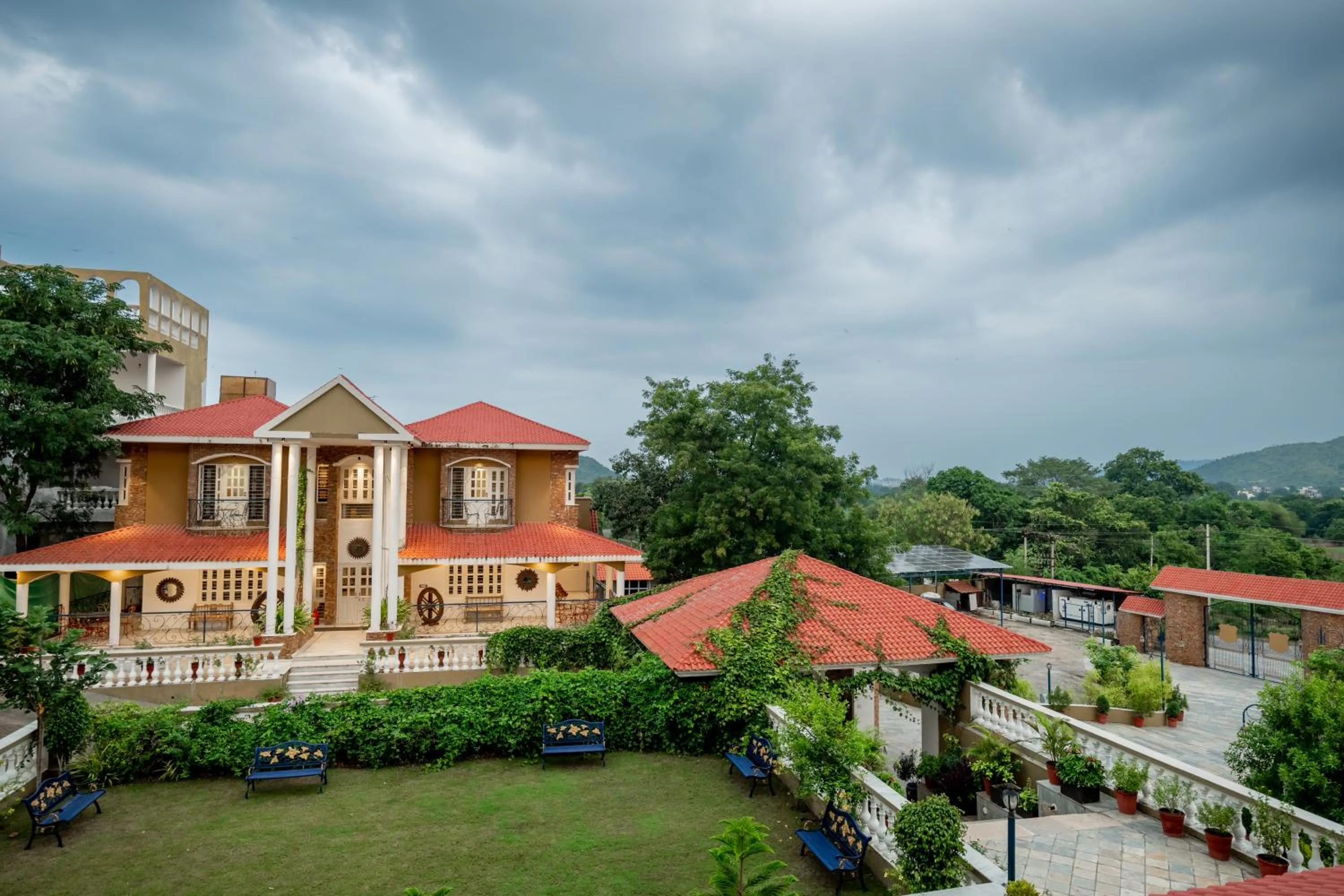 Facade/entrance in Amaatra Resorts
