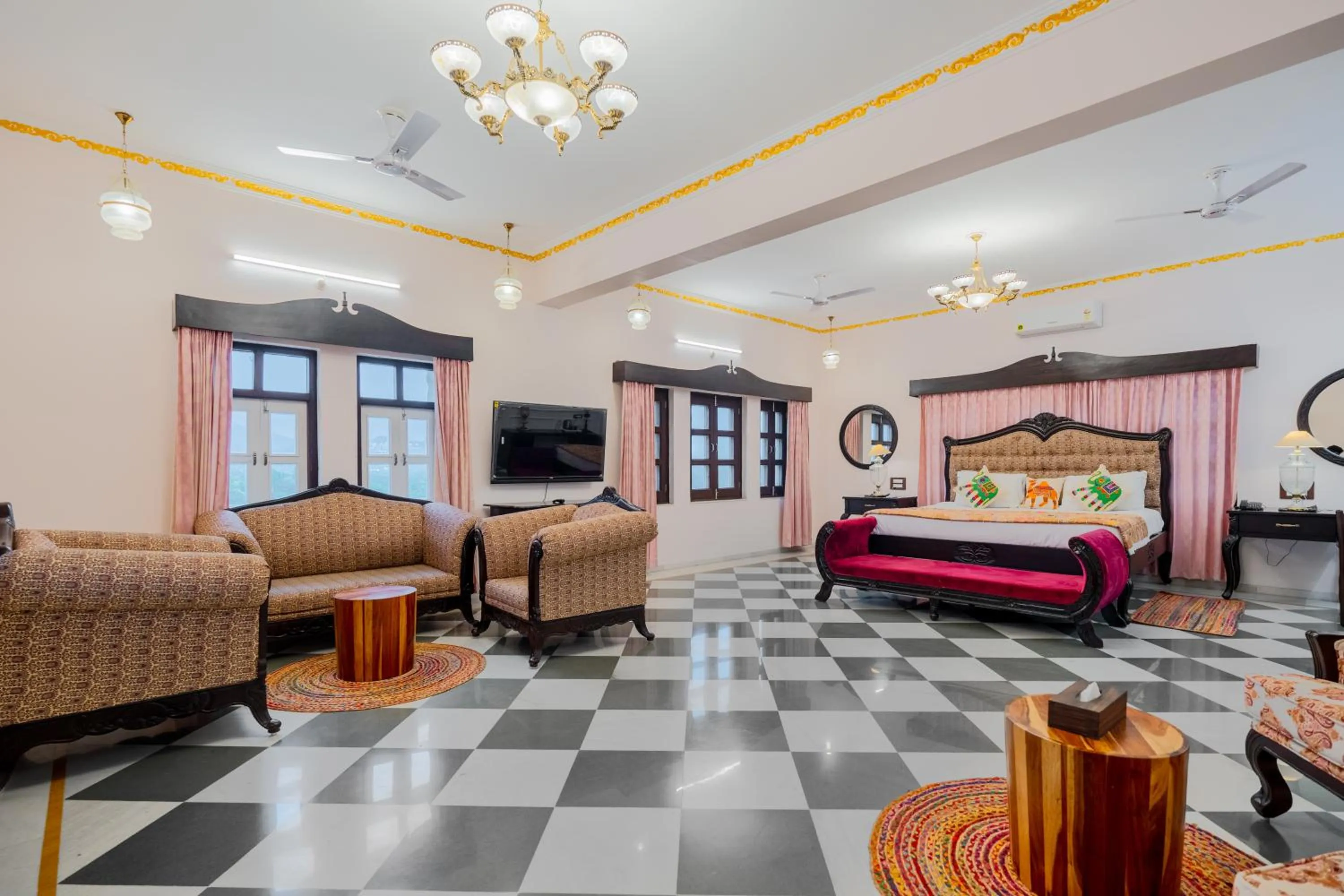 Bed in Amaatra Resorts