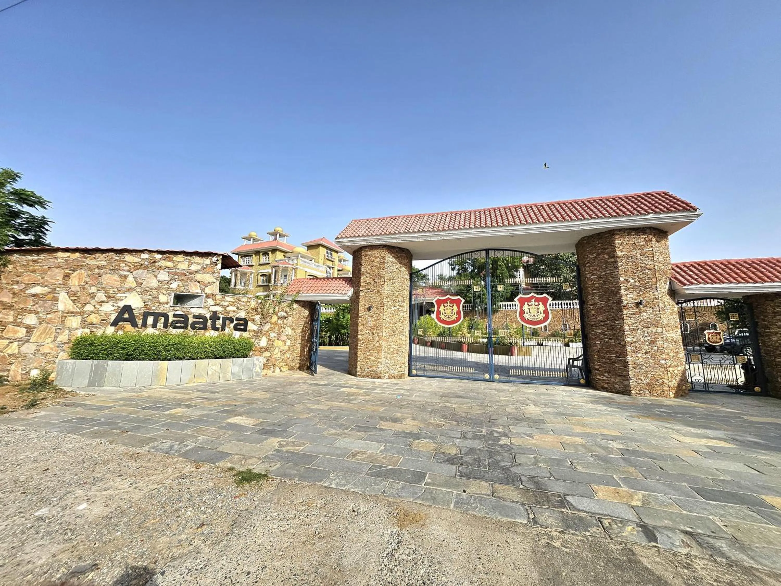 Facade/entrance in Amaatra Resorts