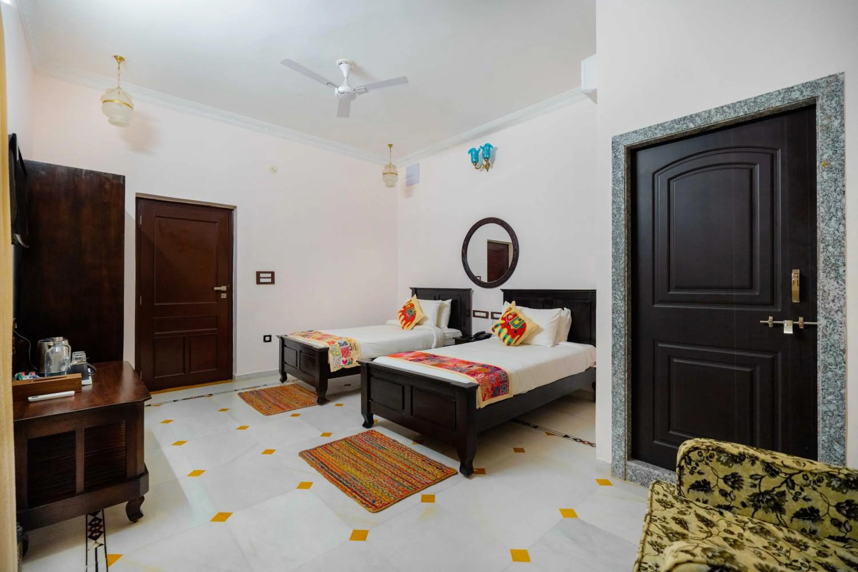 Bed in Amaatra Resorts