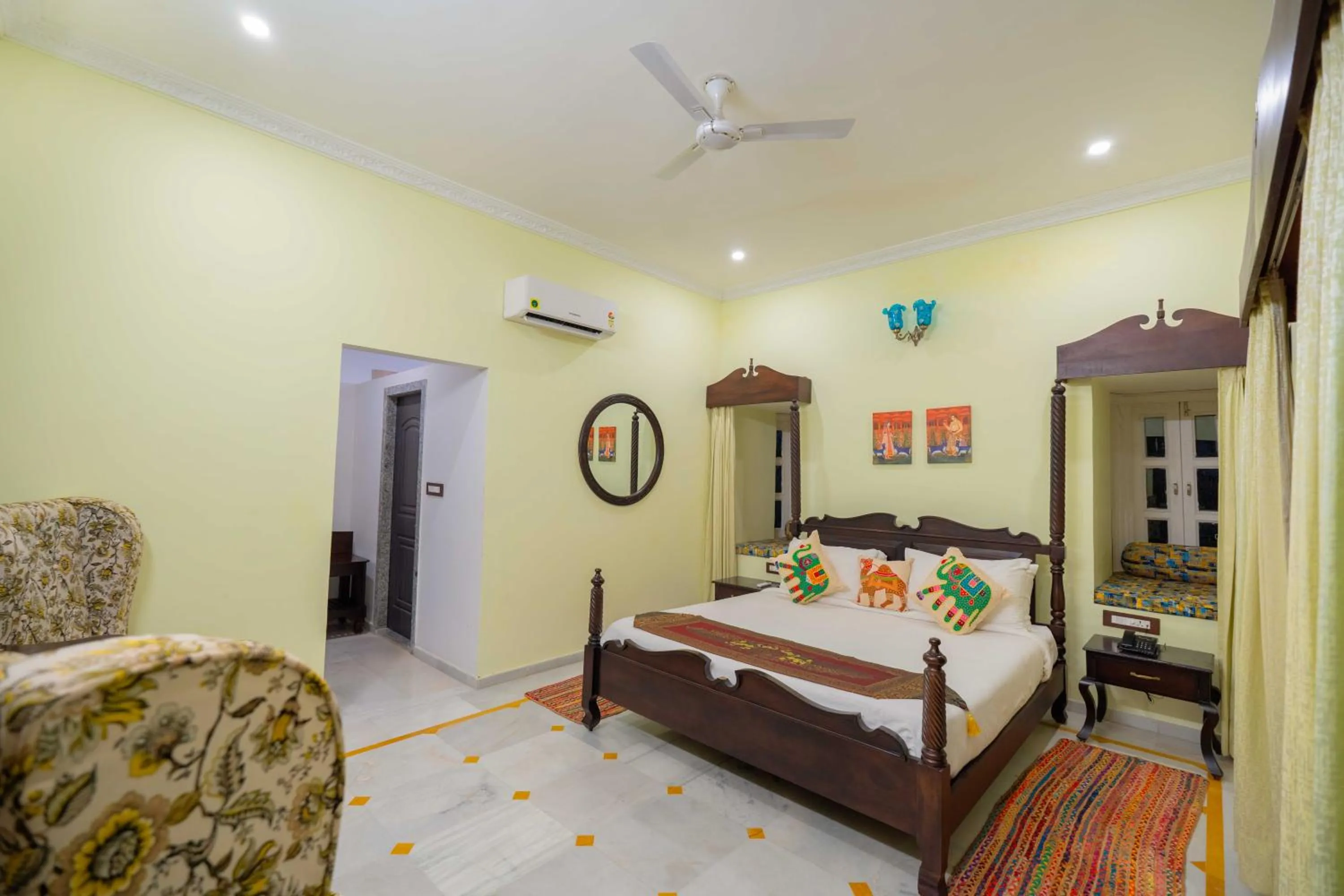 Bed in Amaatra Resorts