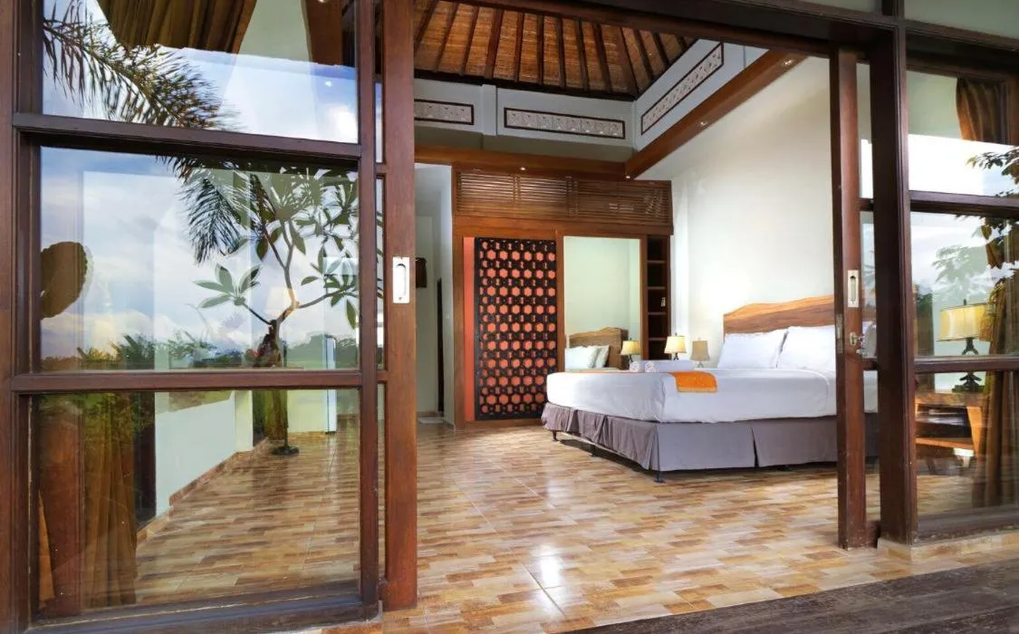 Bedroom, Bed in Lumbung Asri Cottage