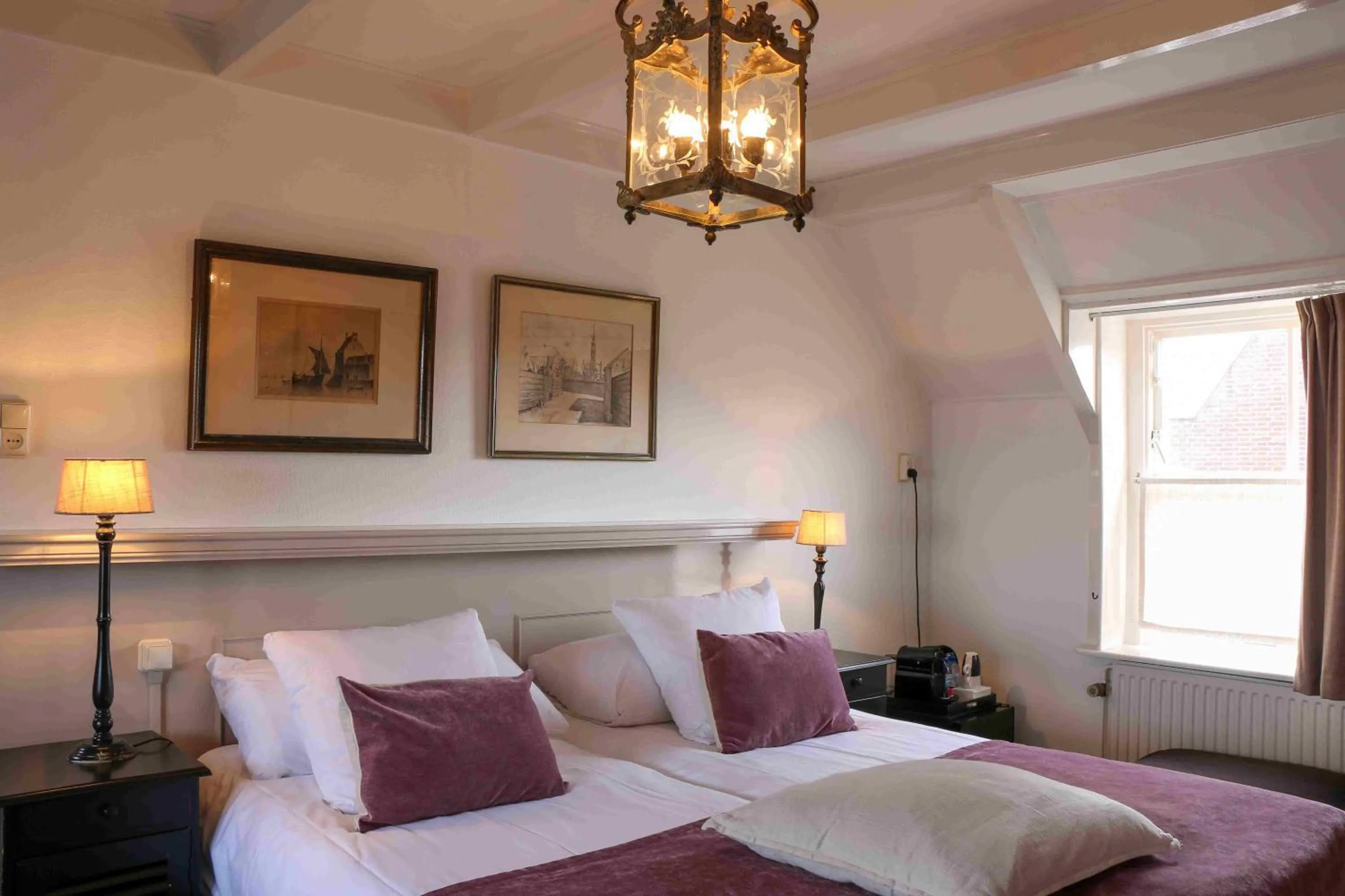 Bed in Auberge de Campveerse Toren