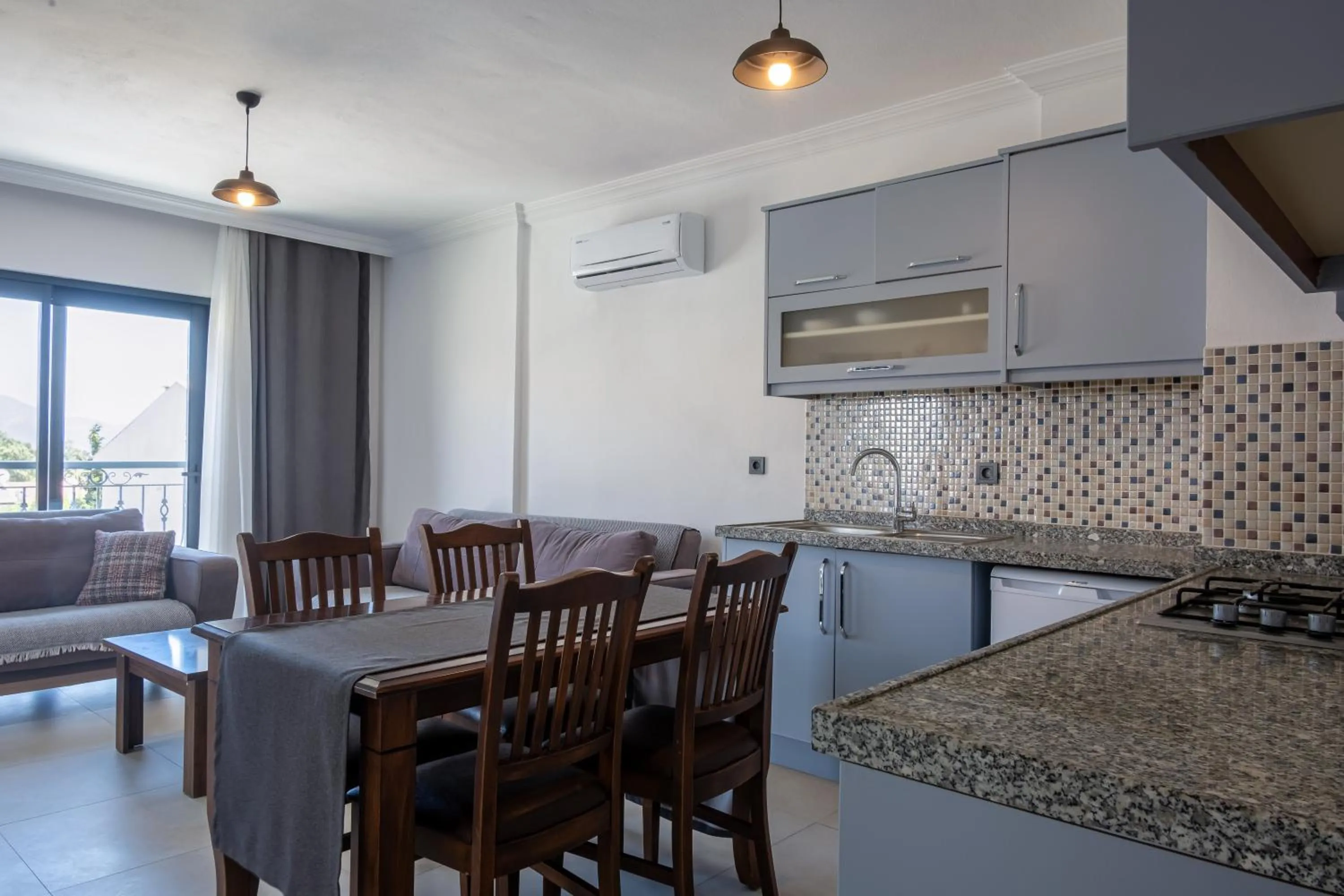 Living room in Datça Işık Apart