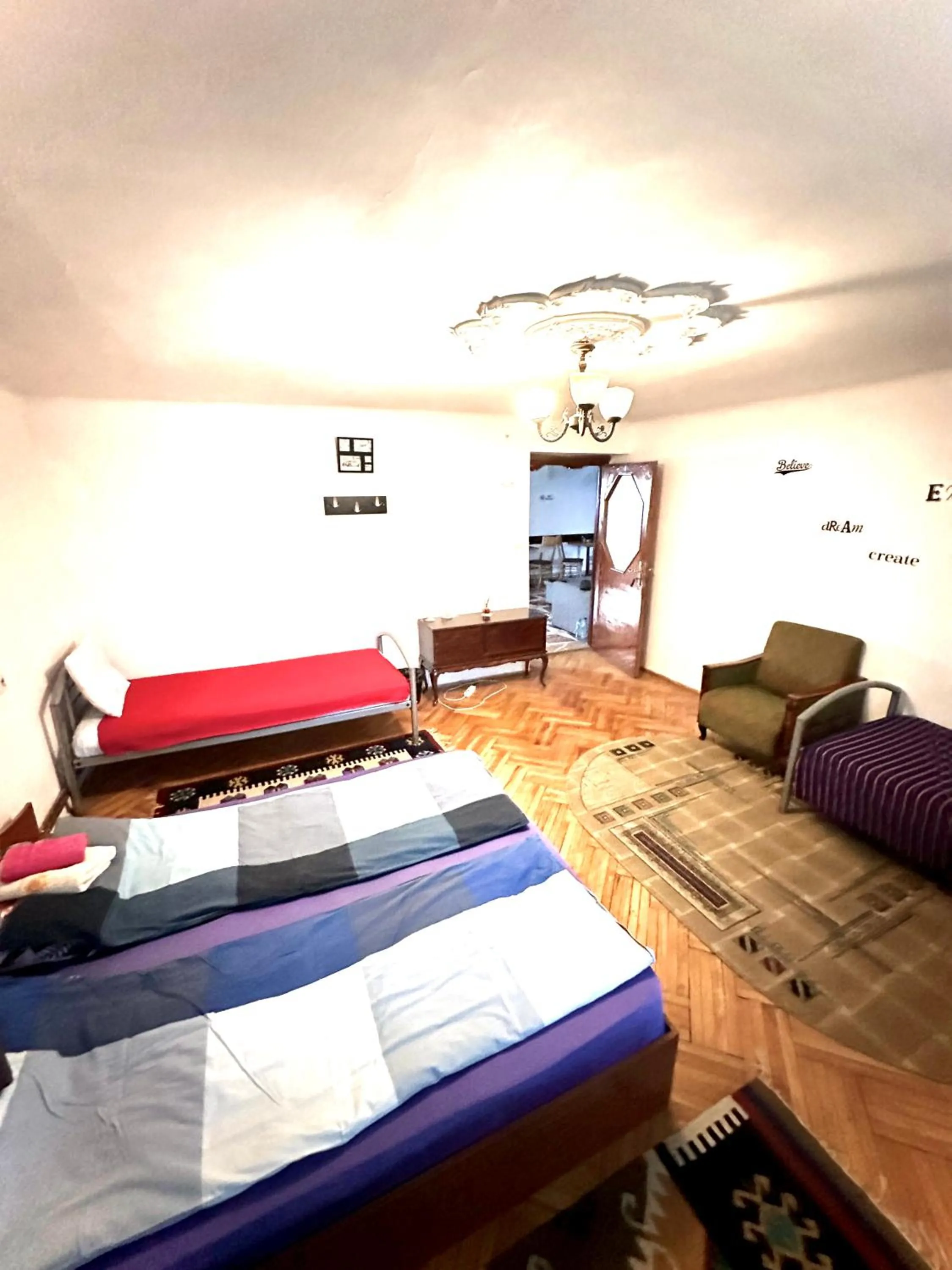 Economy Quadruple Room with Shared Bathroom - single occupancy in Mosaico Alfetta Hostel