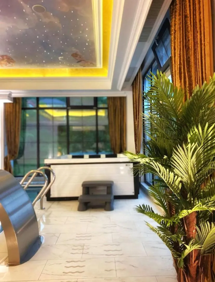 Swimming pool, Bed in Hotel NOBLESSE Boutique&Spa