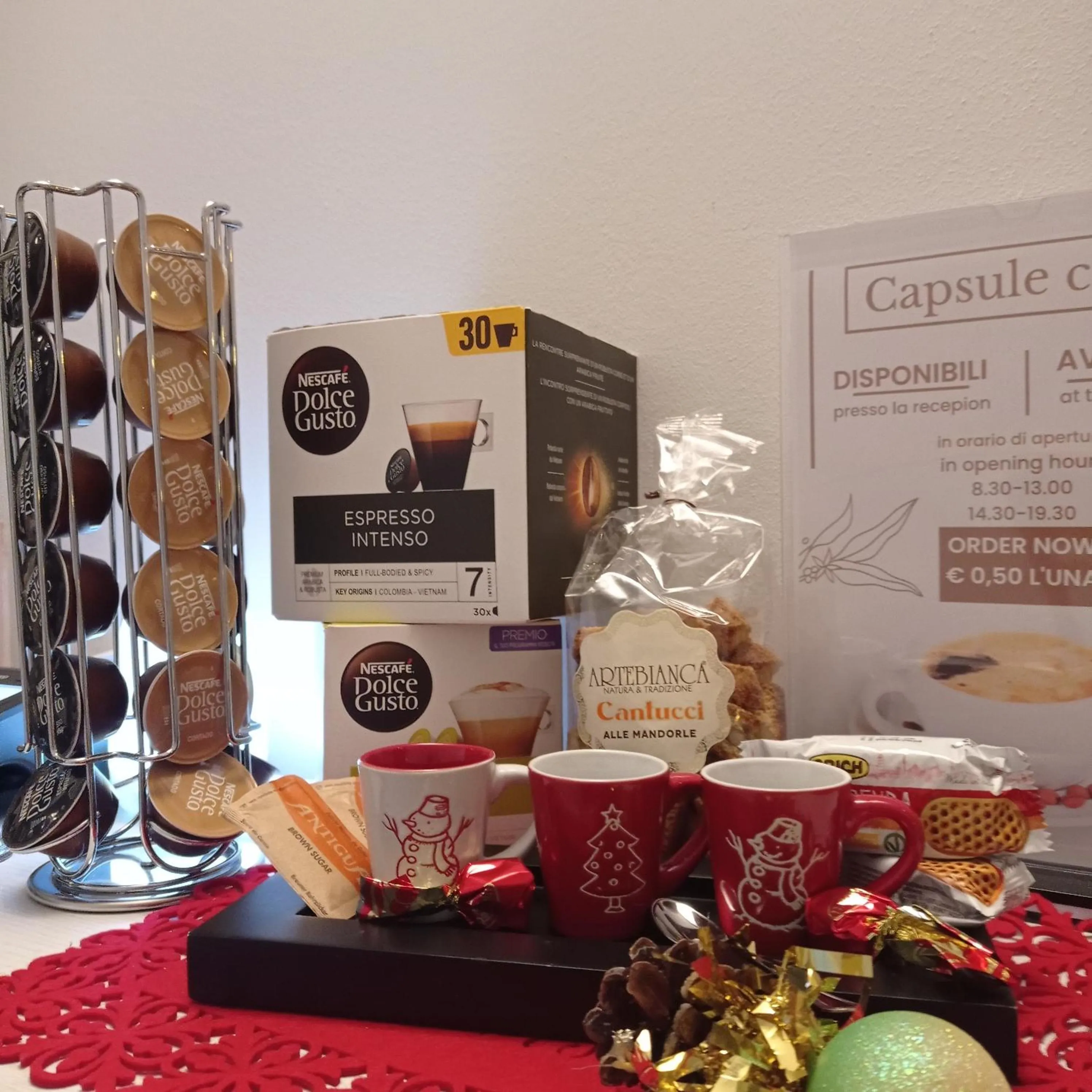 Food and drinks in CQ Rooms Verona