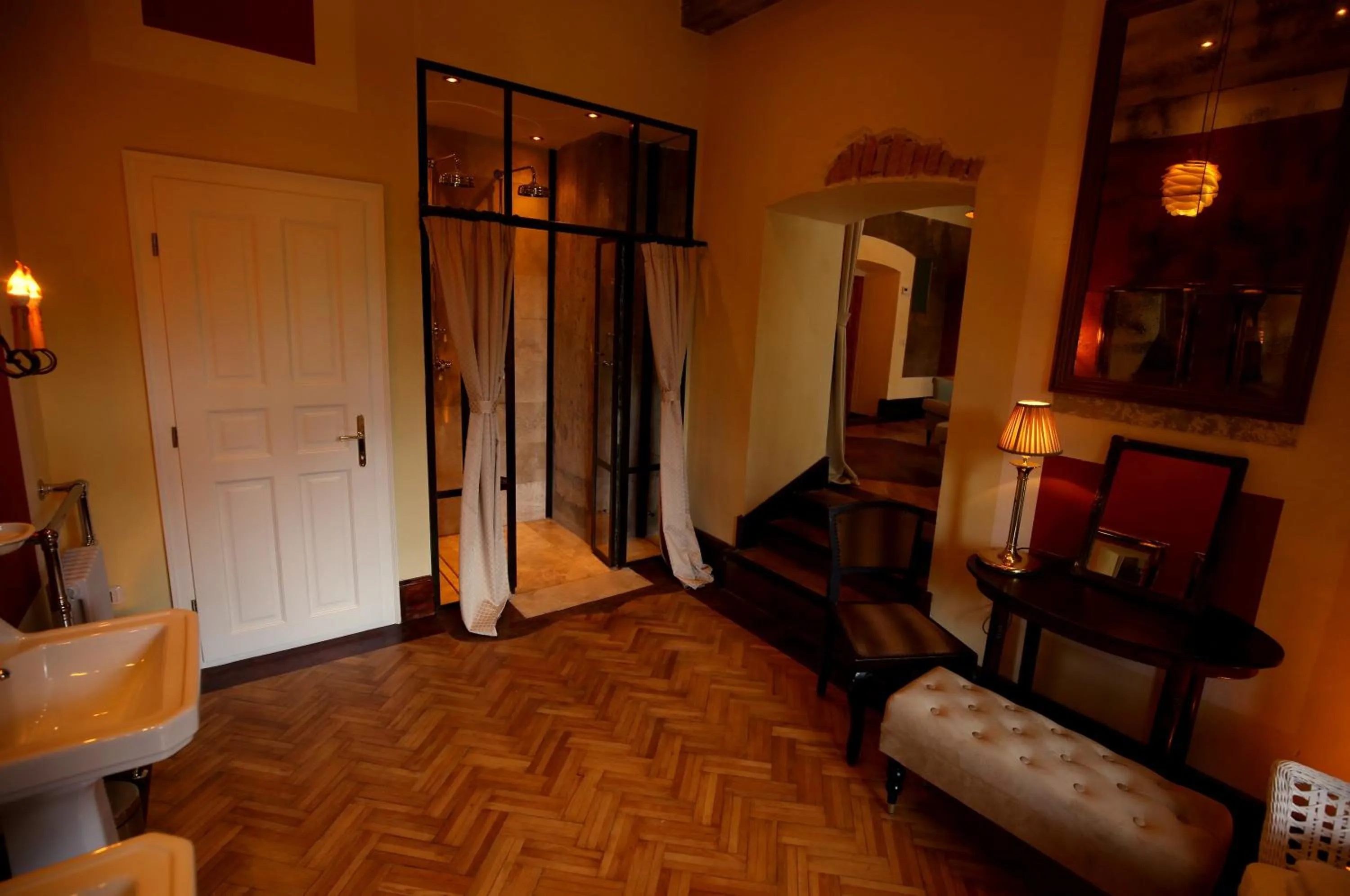 Bathroom, Bed in Zabola Estate - Transylvania