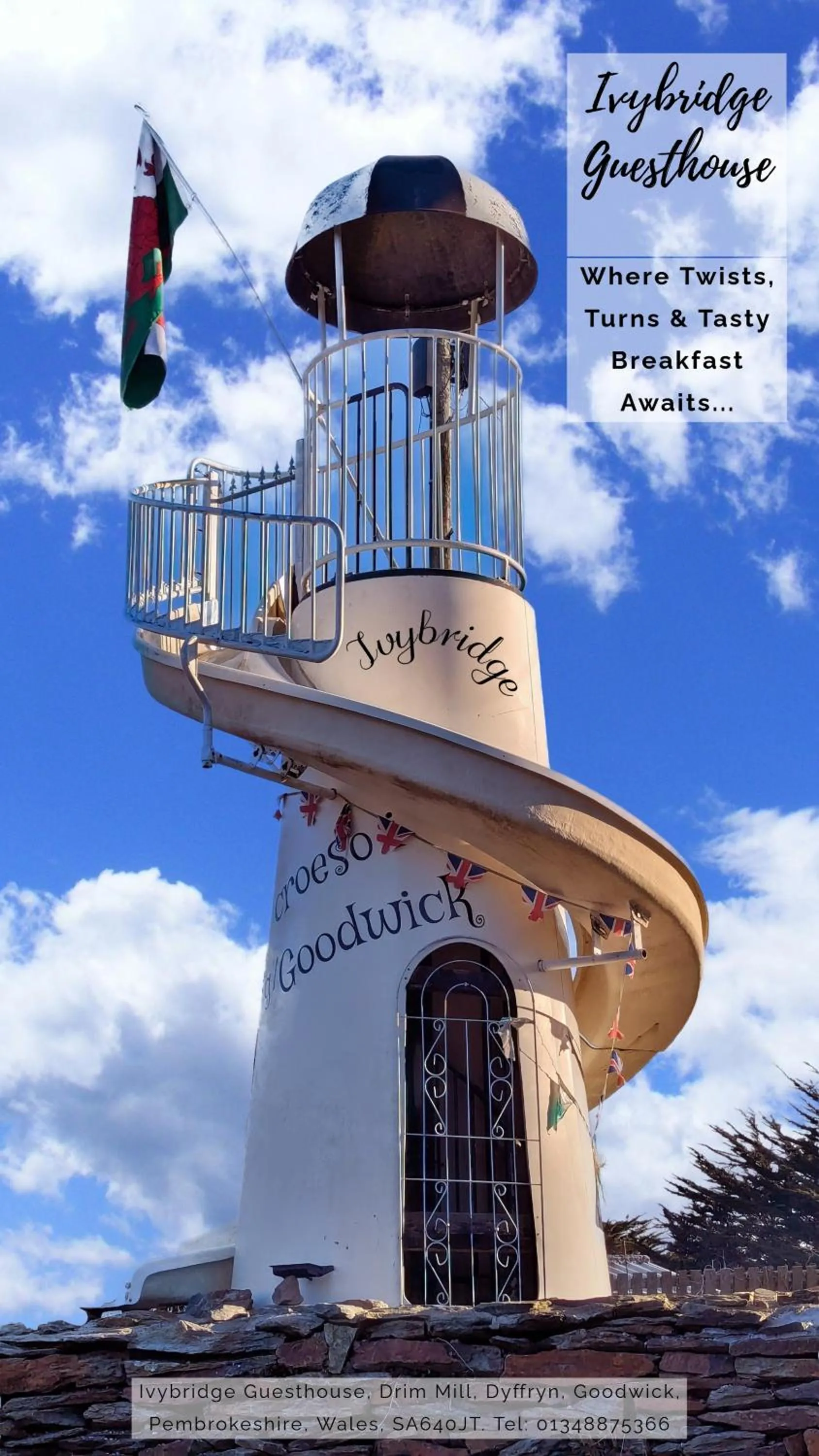 Text overlay in Ivybridge Guesthouse