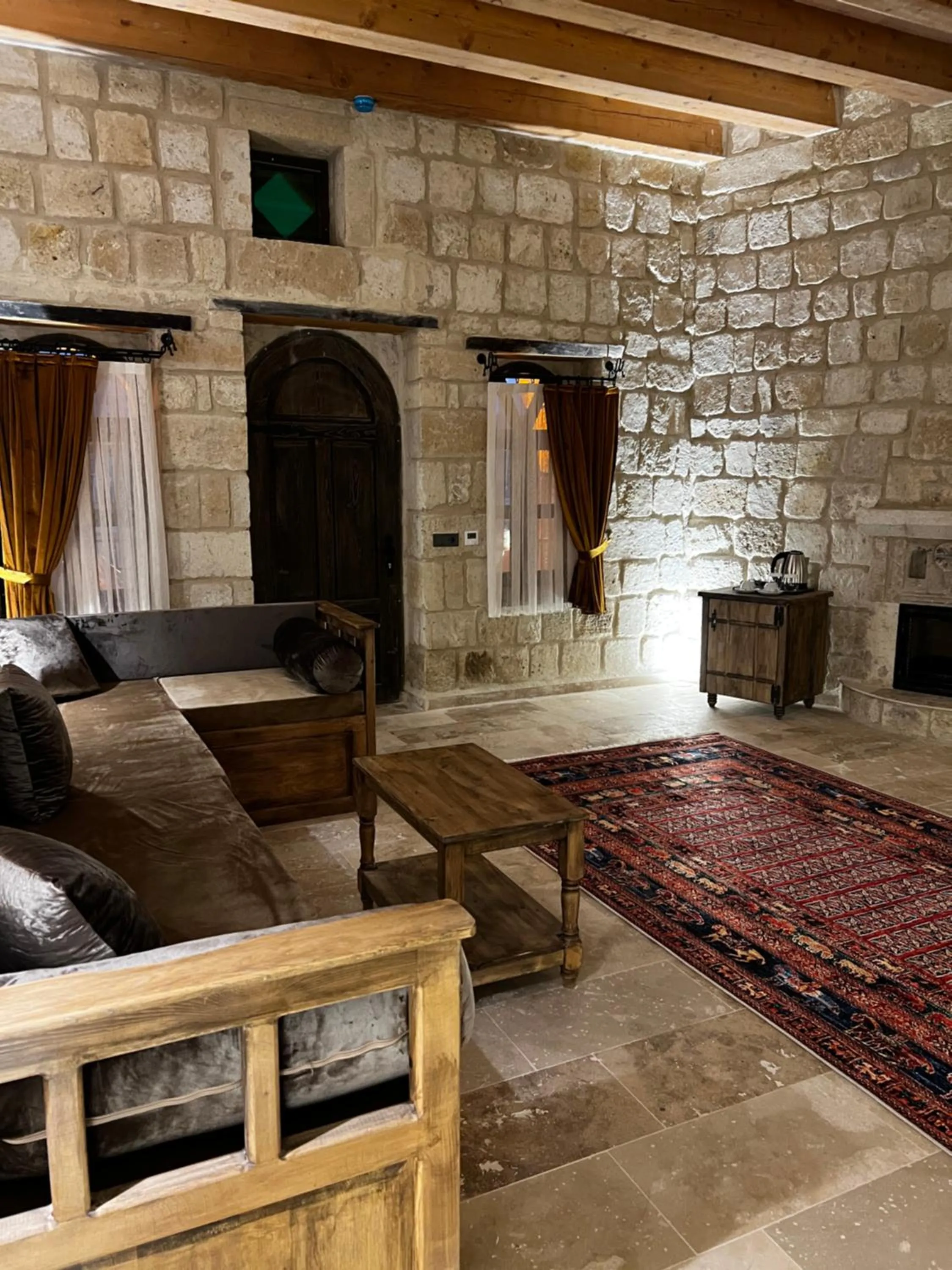Seating area in Chakra Special Caves
