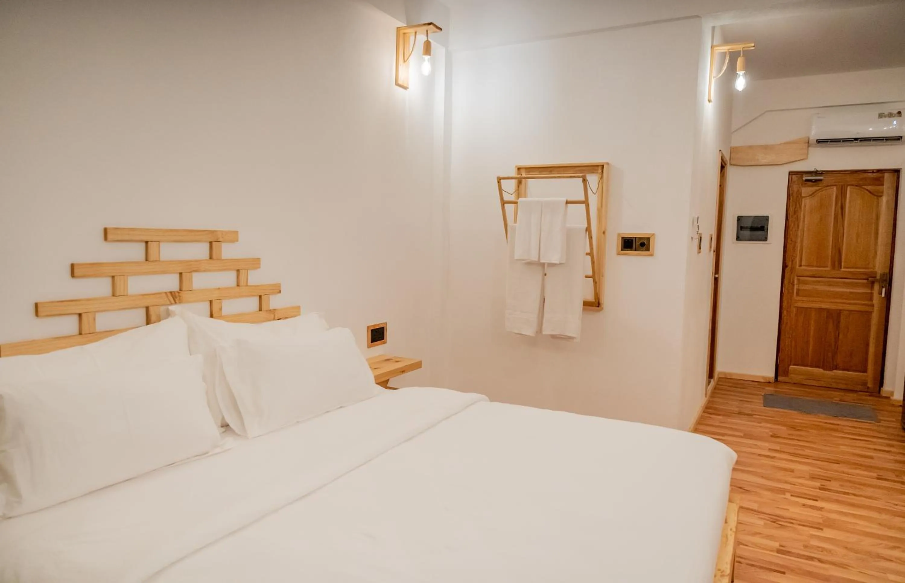 Bed in Manta Sea View Himandhoo