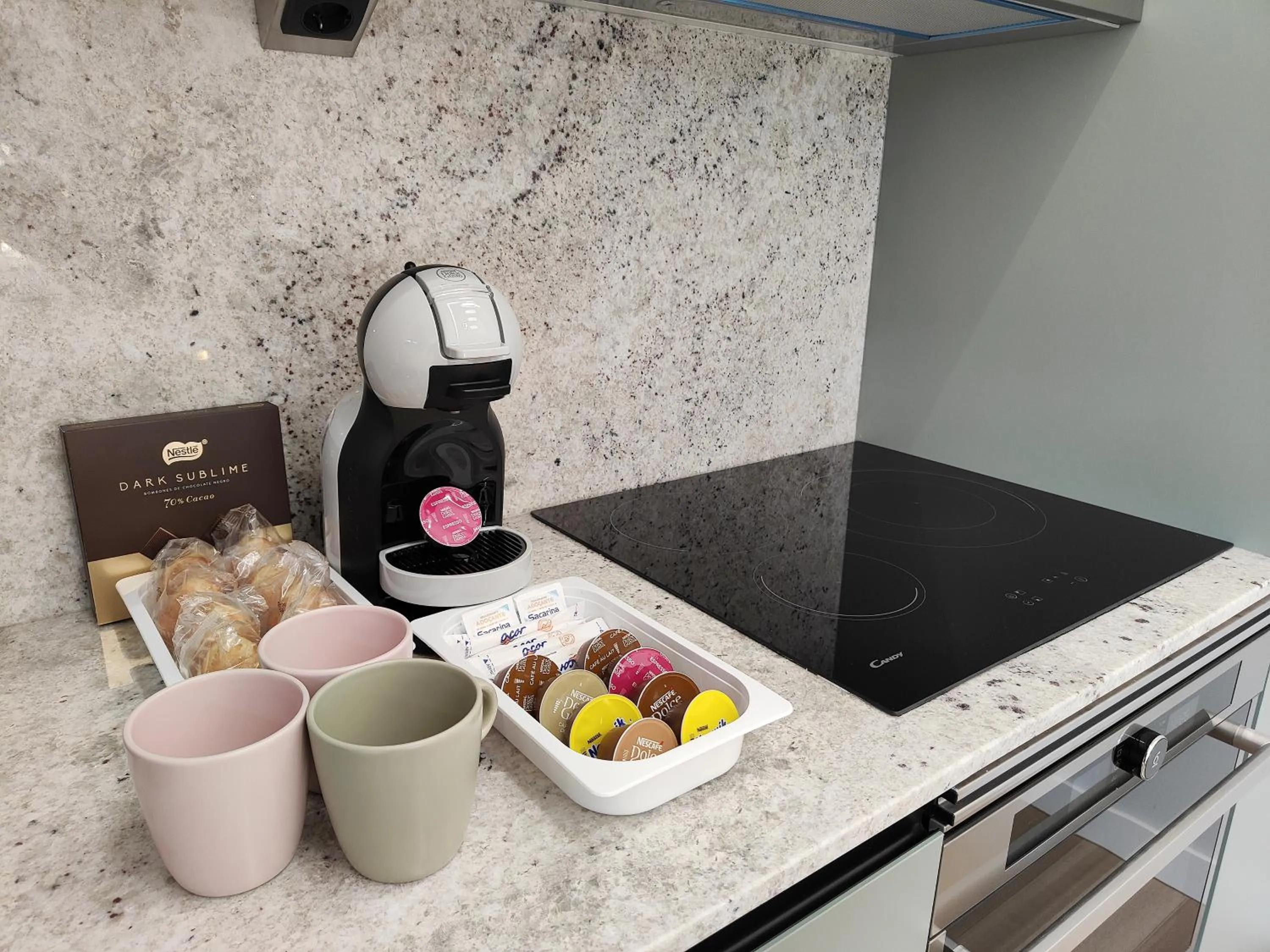 Kitchen or kitchenette in Apartamentos Centro Oviedo Caveda