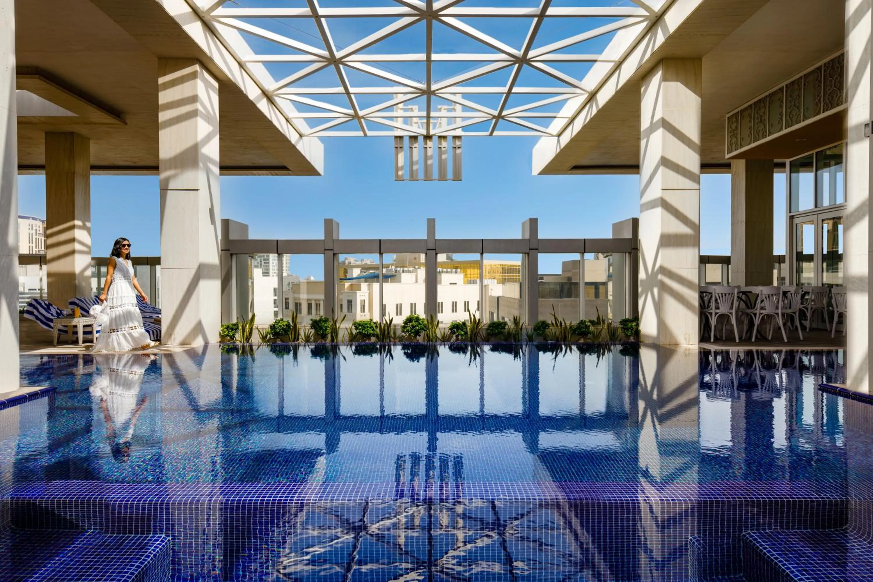Swimming pool in Millennium Place Doha