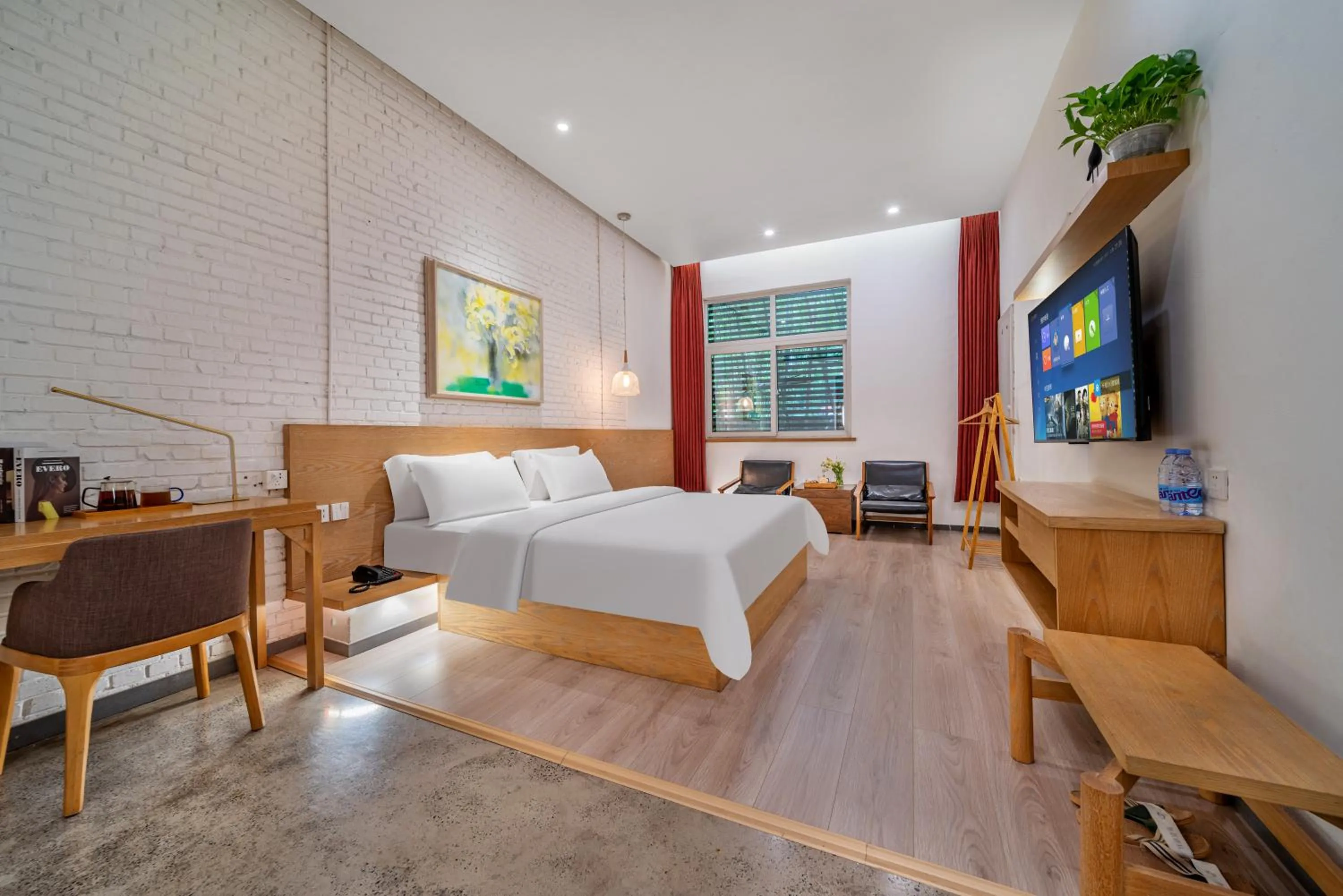 On site, Bed in Wuyu Hotel Chongqing Southwest University & Jialing Riverside