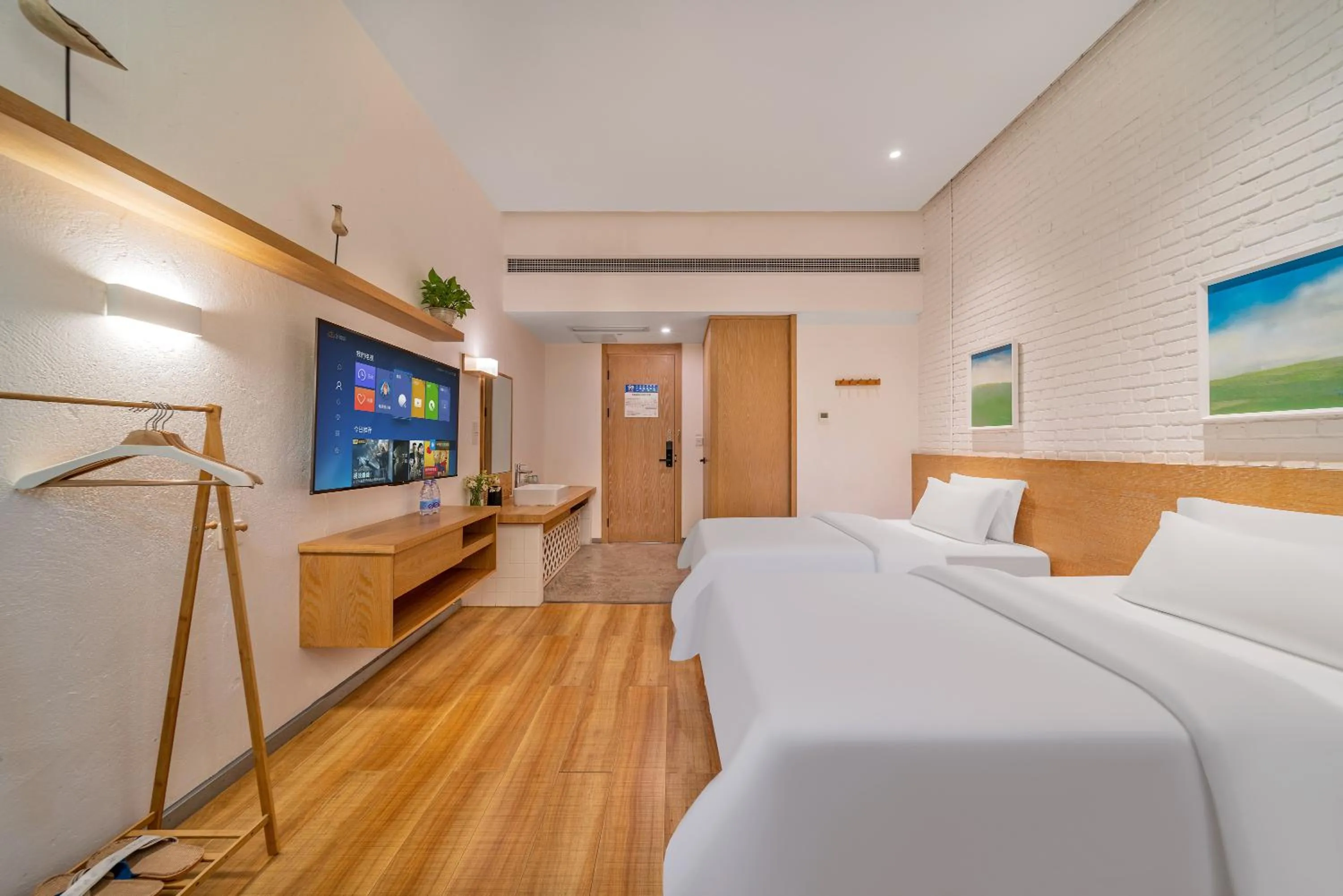 Bed in Wuyu Hotel Chongqing Southwest University & Jialing Riverside