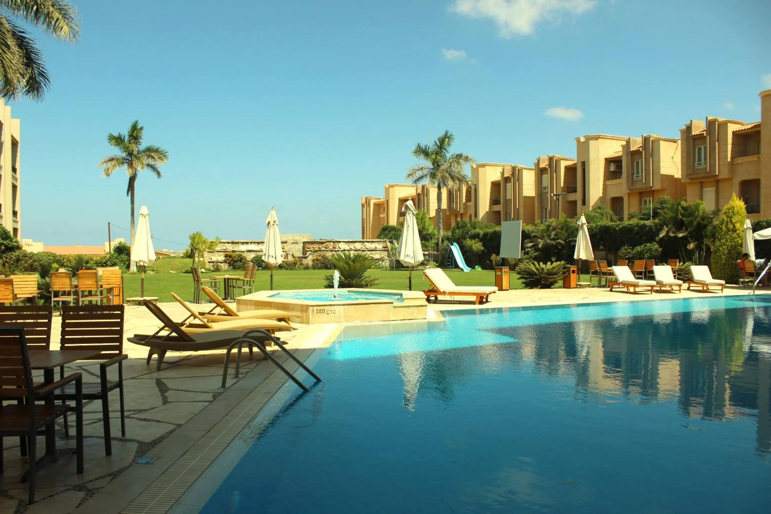 Swimming pool in Panacea Suites Hotel