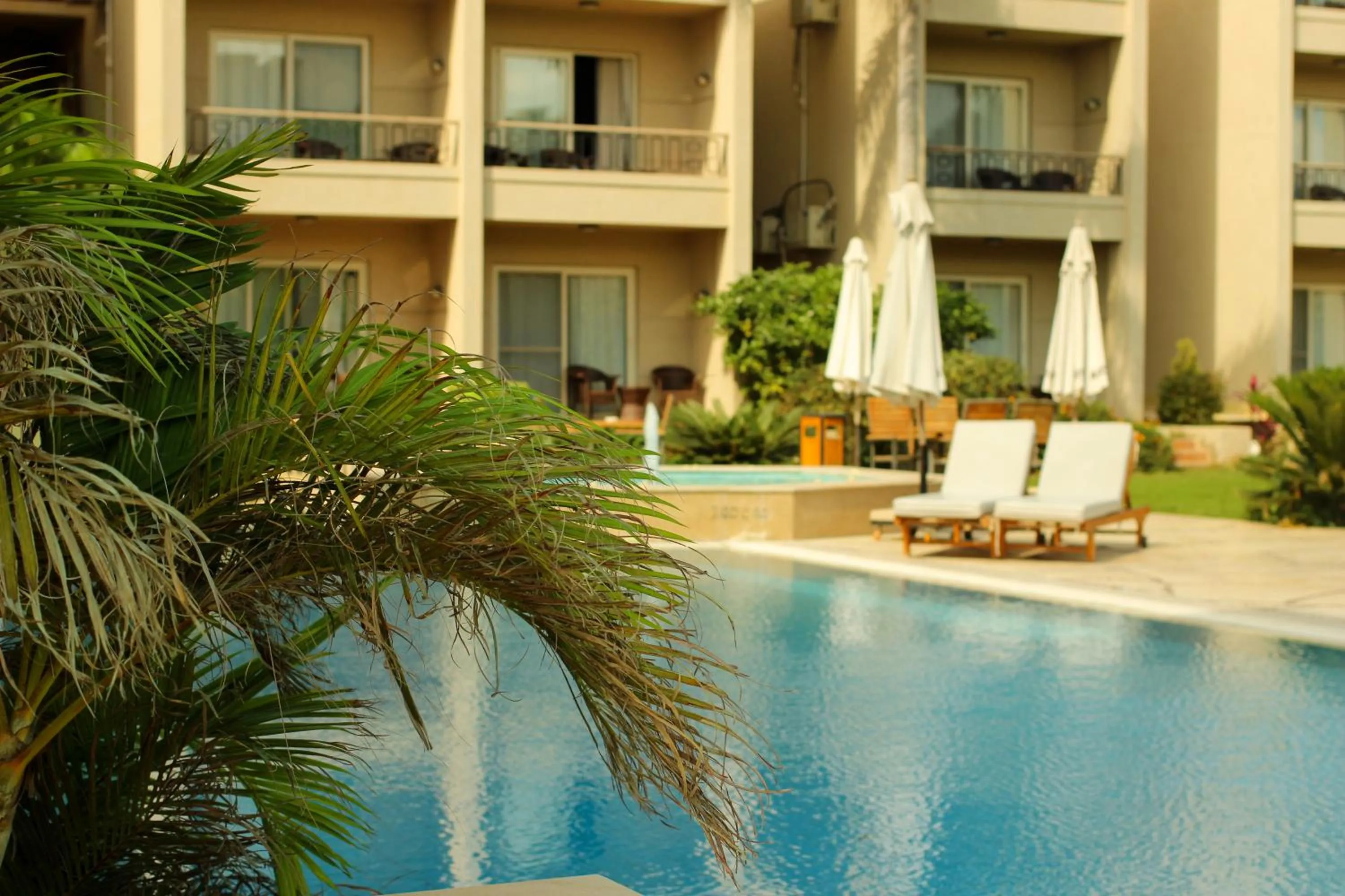 Swimming pool in Panacea Suites Hotel