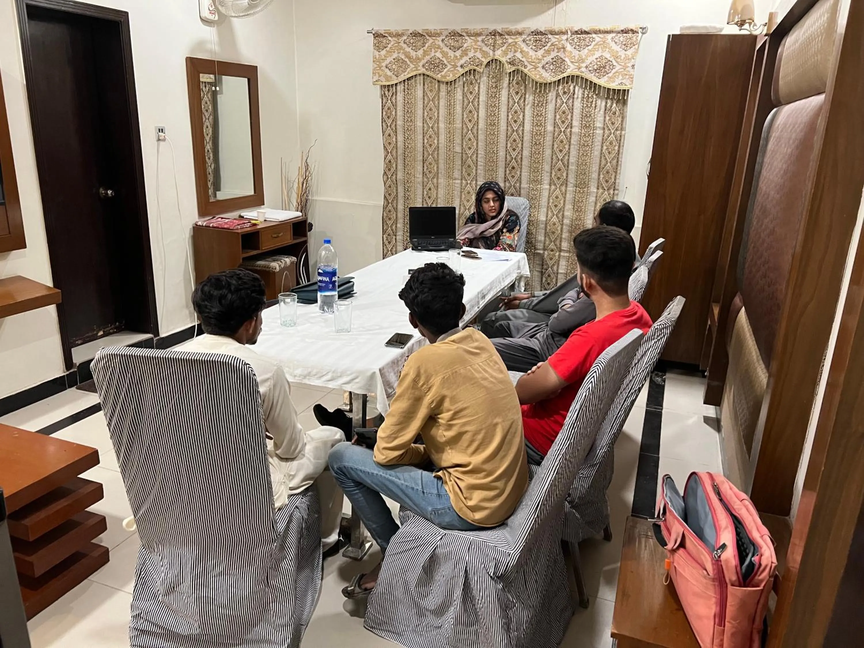 Lobby or reception in The Grand Hotel Multan
